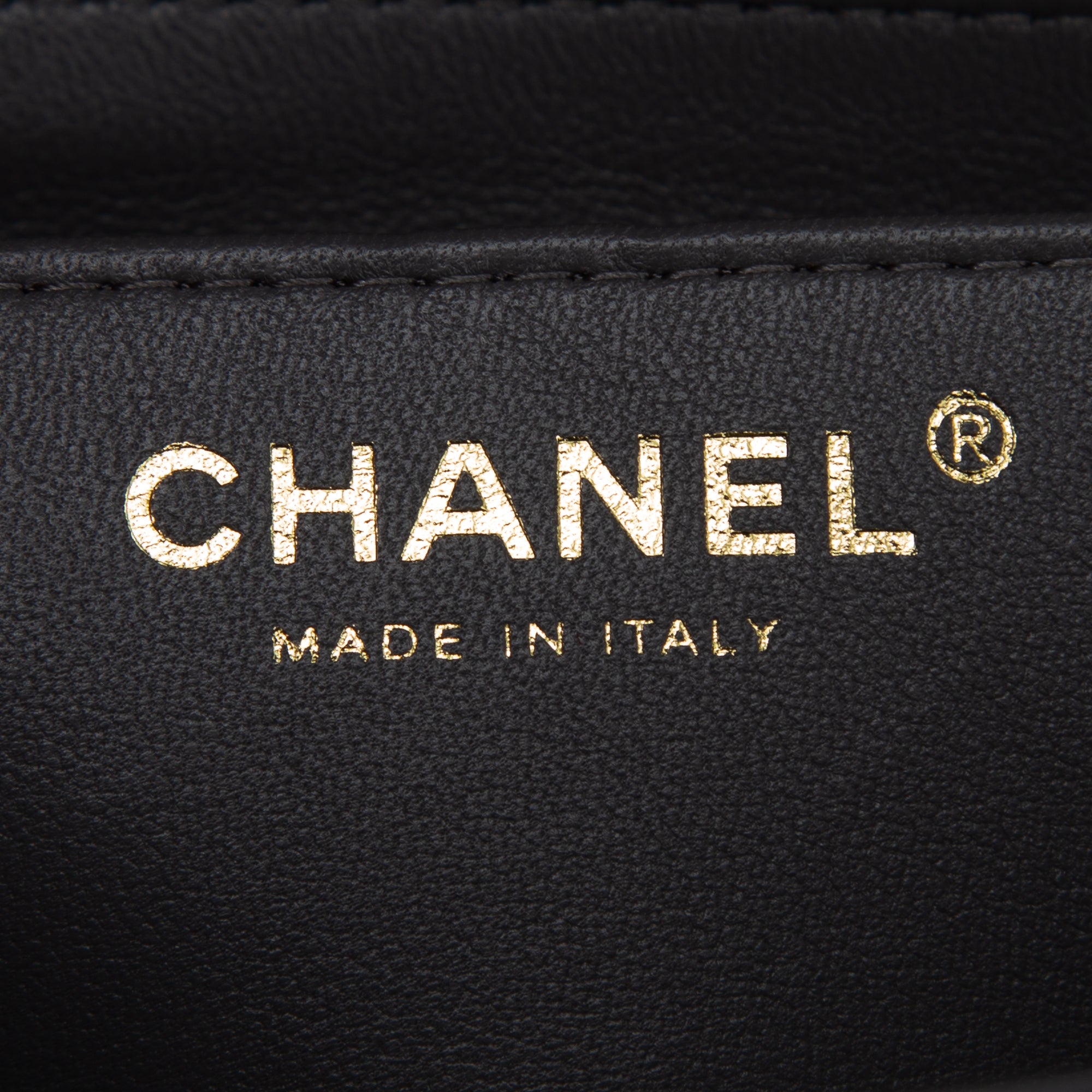 Chanel 2022 Grey Lambskin Quilted Mini Top Handle Rectangular Flap Bag w/ Box