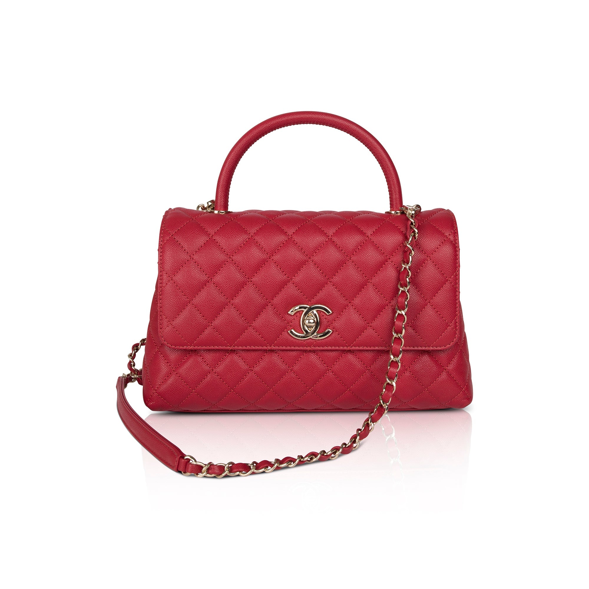 Chanel 2022 Medium Coco Handle Bag w/ Box