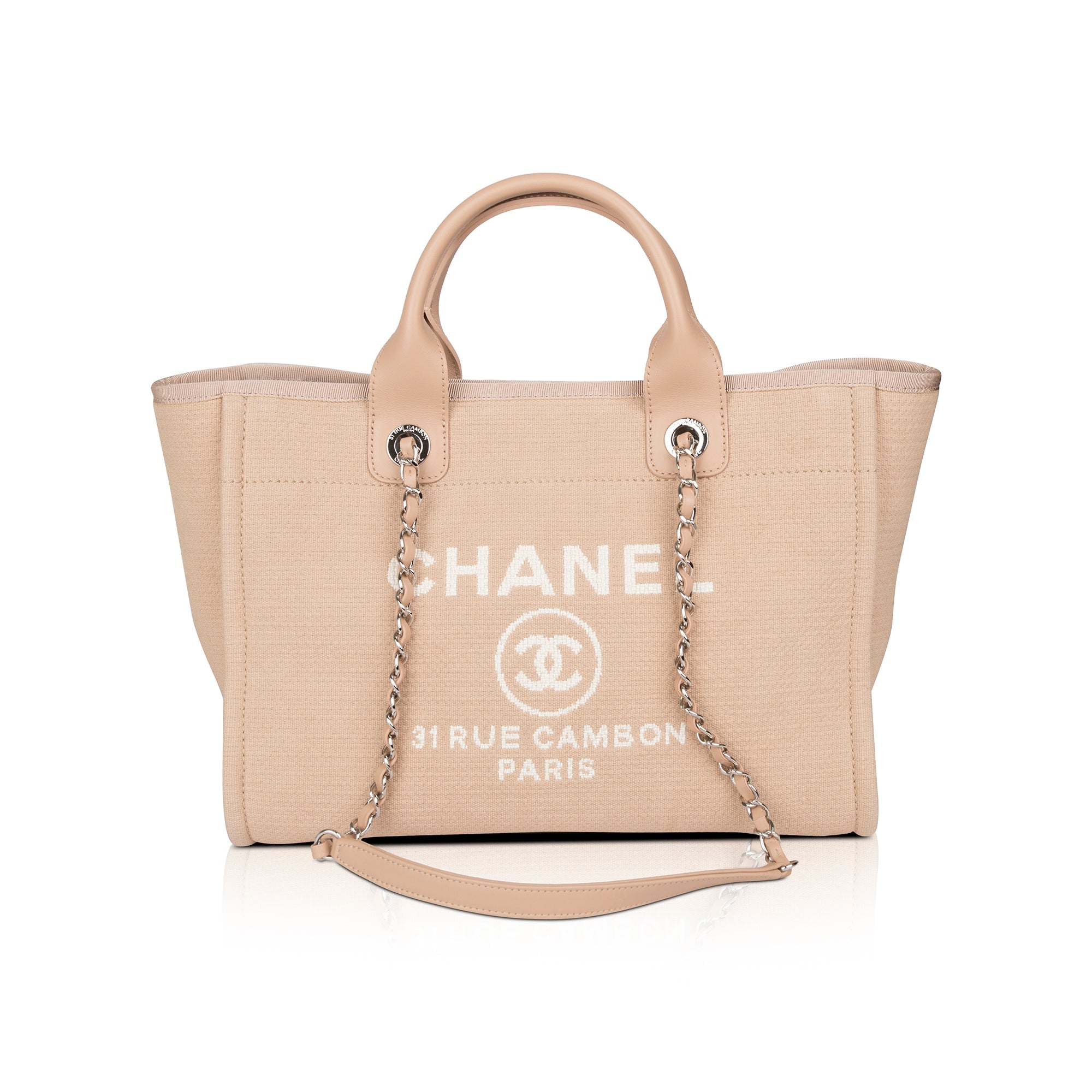 Chanel 2022 Mixed Fibers Small Deauville Tote w/ Box