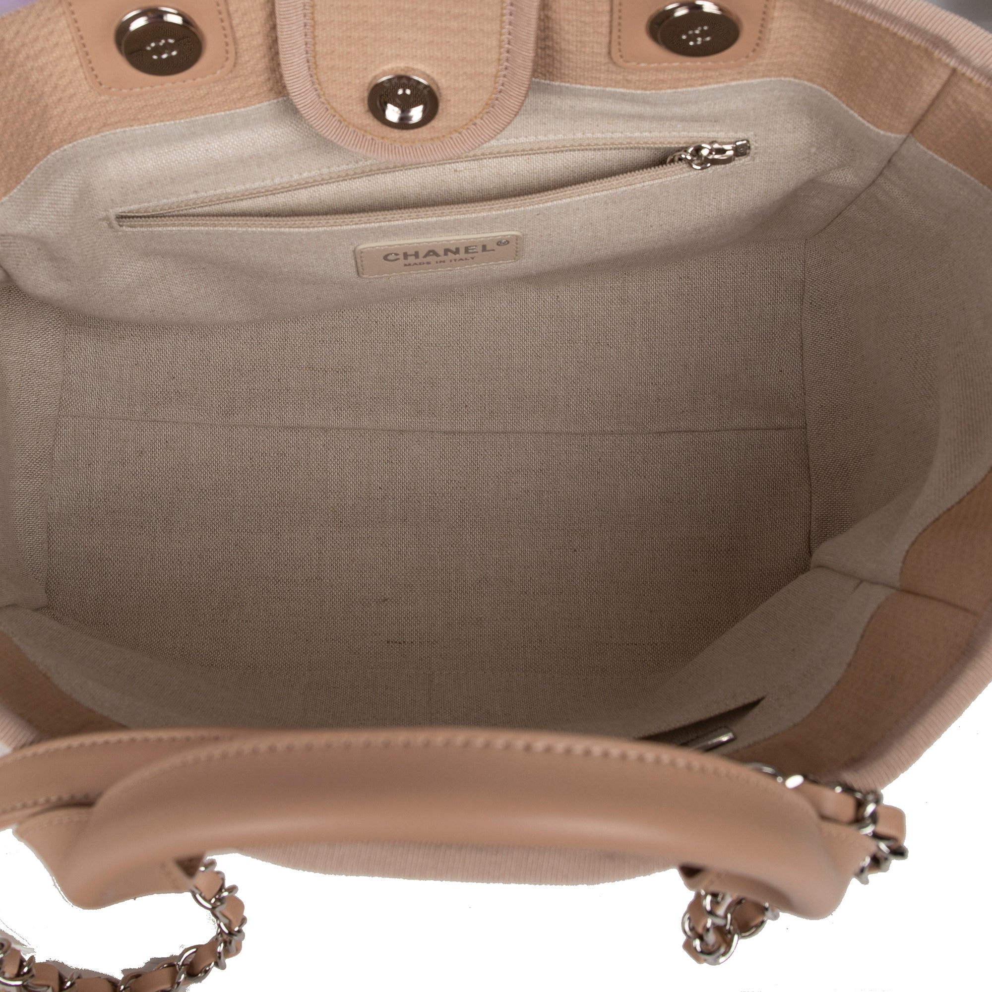 Chanel 2022 Mixed Fibers Small Deauville Tote w/ Box