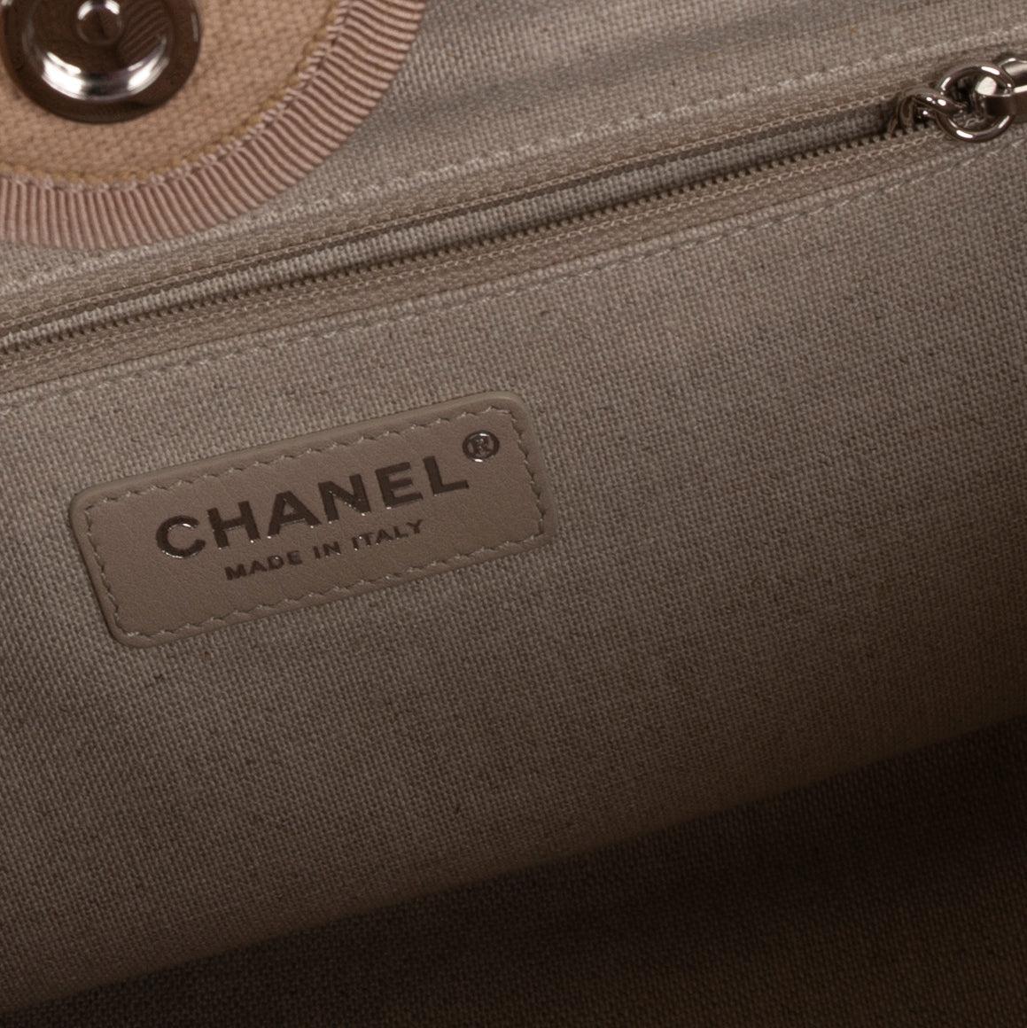 Chanel 2022 Mixed Fibers Small Deauville Tote w/ Box