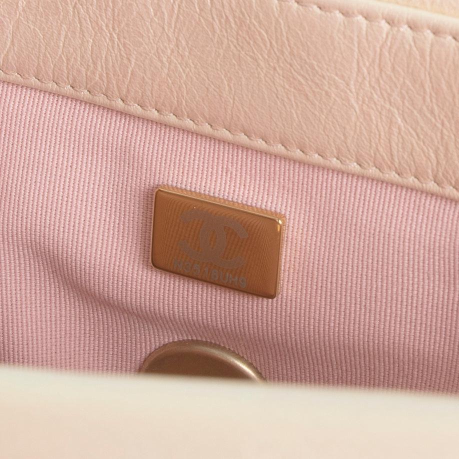 Chanel 2022 Rose Iridescent Medium 19 Flap Bag w/ Box & Receipt