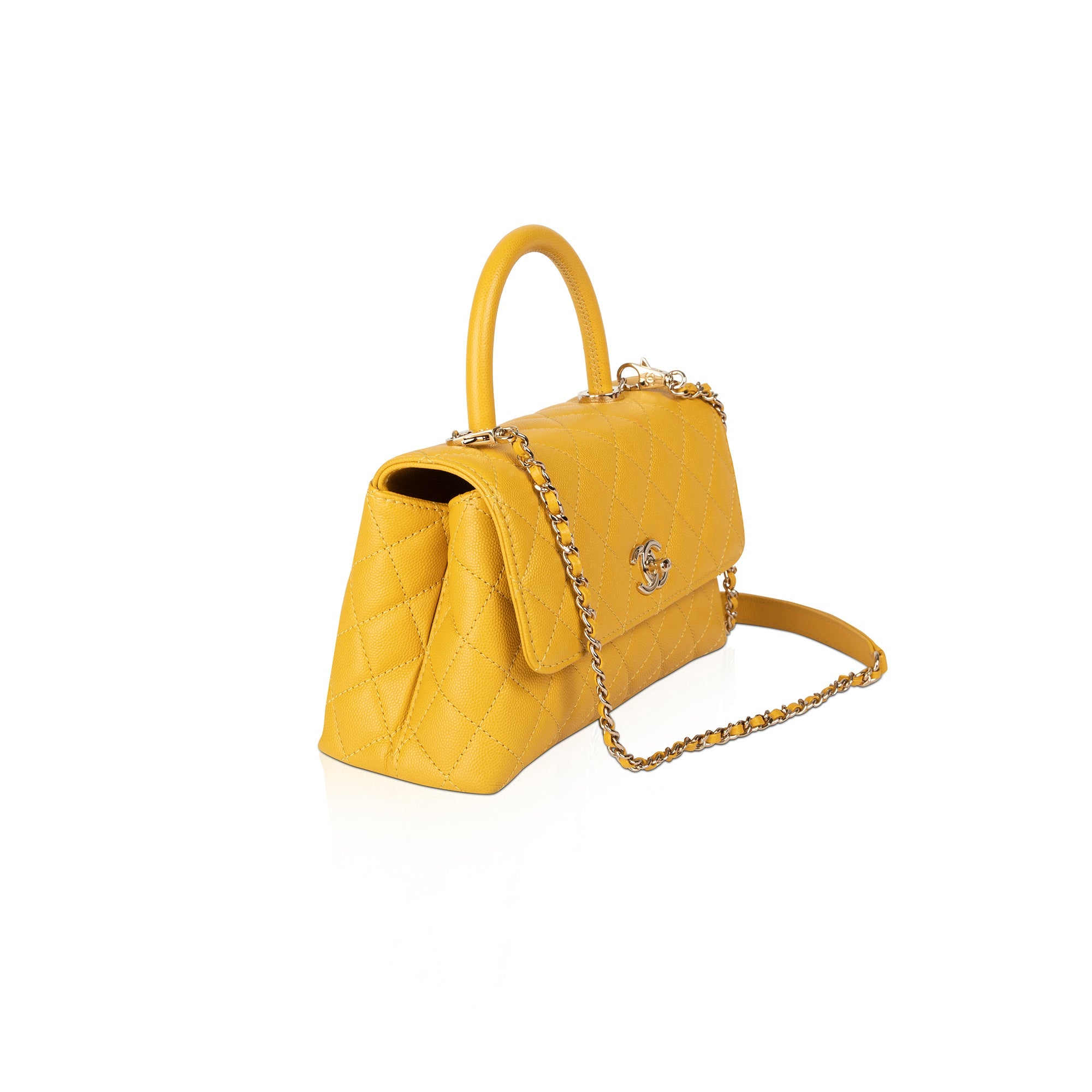 Chanel 2022 Small Coco Handle Bag w/ Box & Receipt