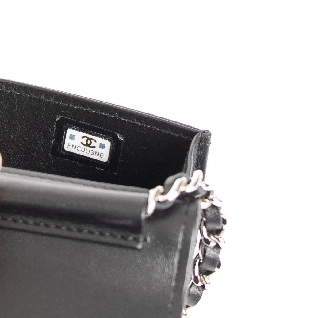 Chanel 2022 Strass Card Holder on Chain w/ Box