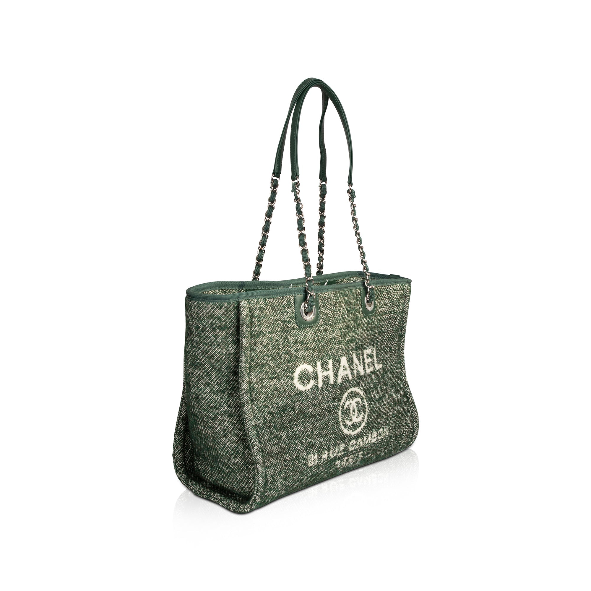 Chanel 2022 Tweed Small Deauville Tote w/ Box