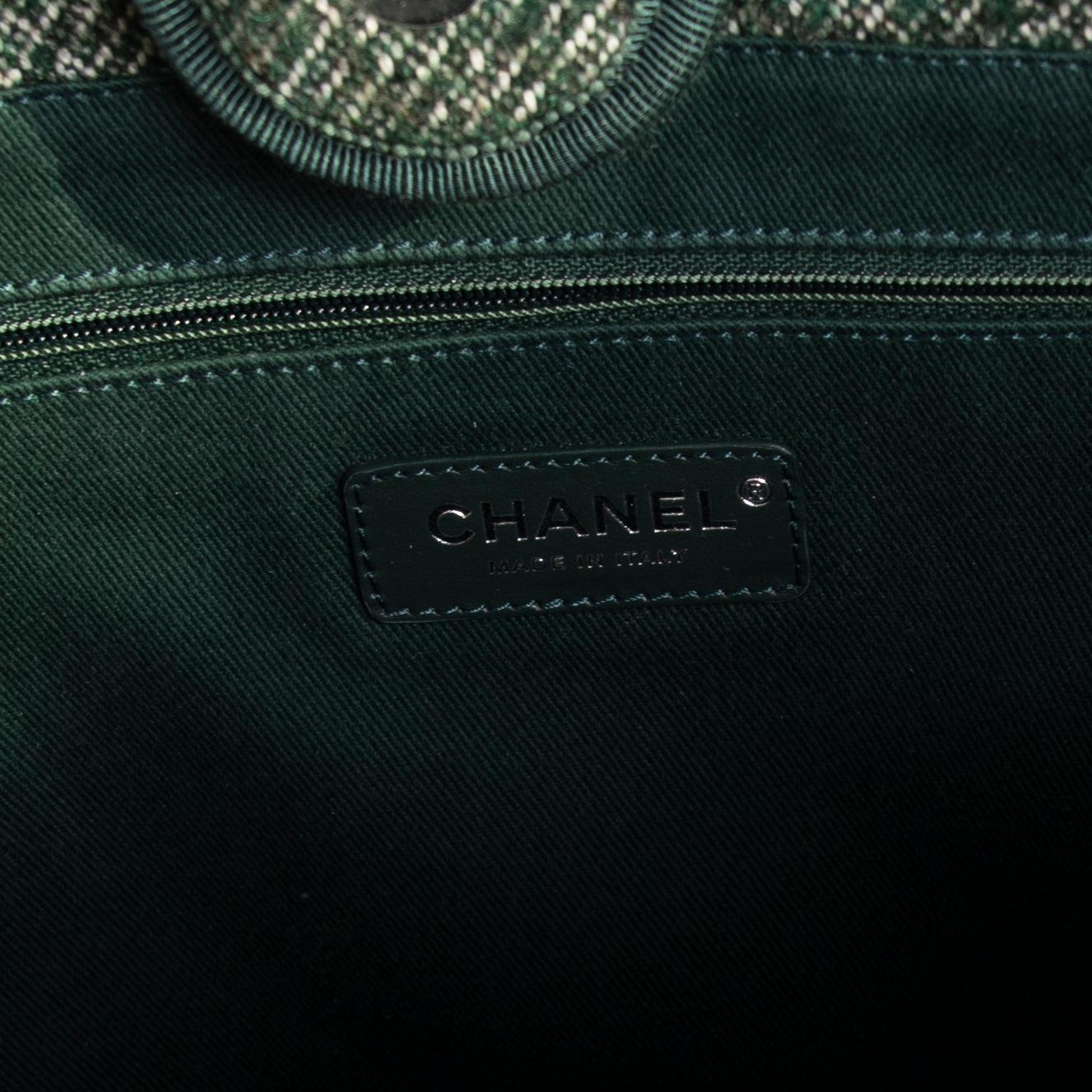 Chanel 2022 Tweed Small Deauville Tote w/ Box