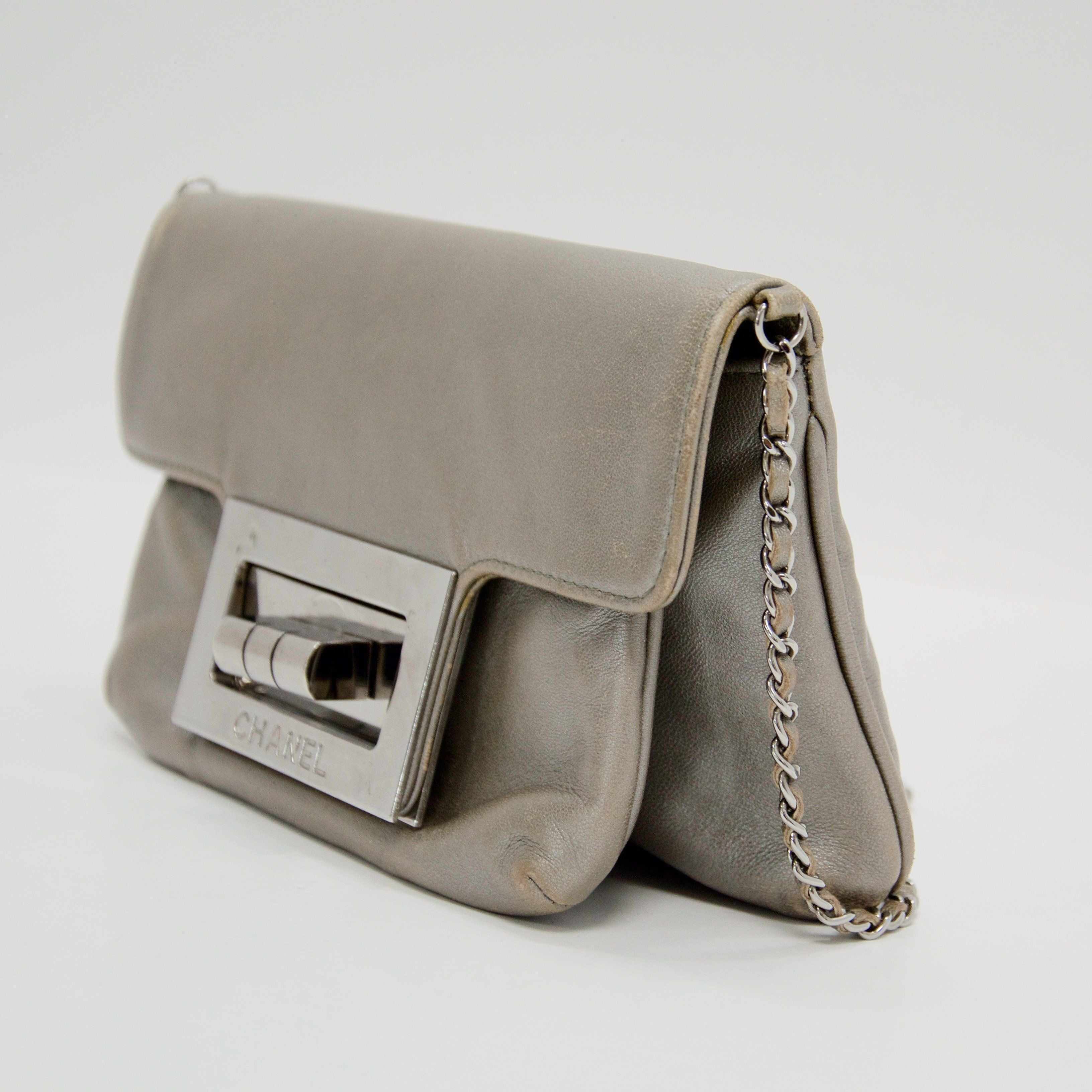 Chanel 2.55 Reissue Mademoiselle Giant Turn Lock Crossbody Bag