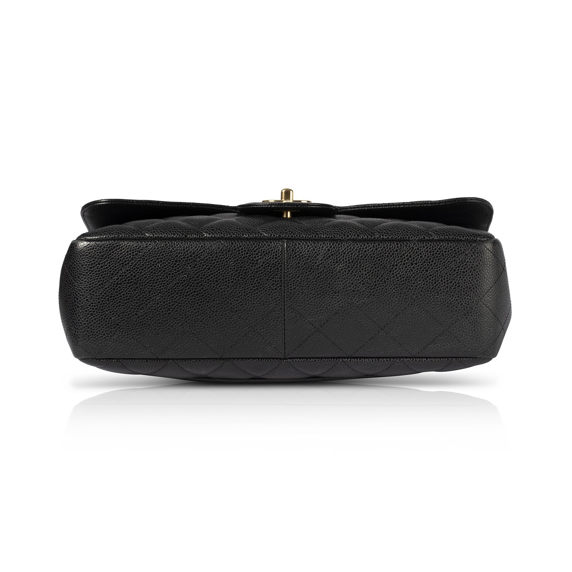 Chanel Black Caviar Classic Jumbo Single Flap Bag