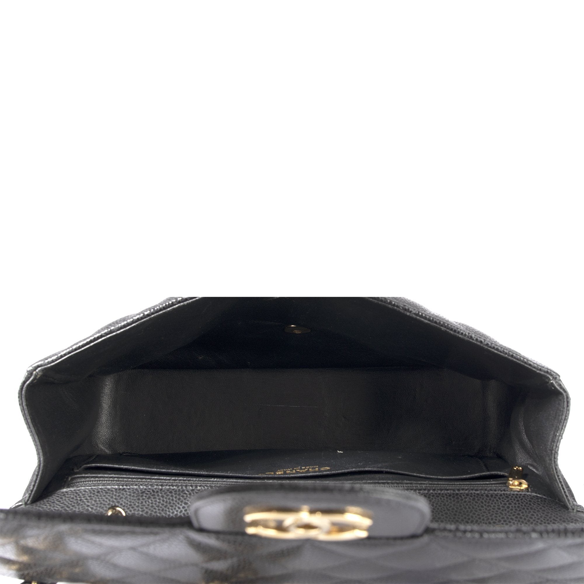 Chanel Black Caviar Classic Jumbo Single Flap Bag