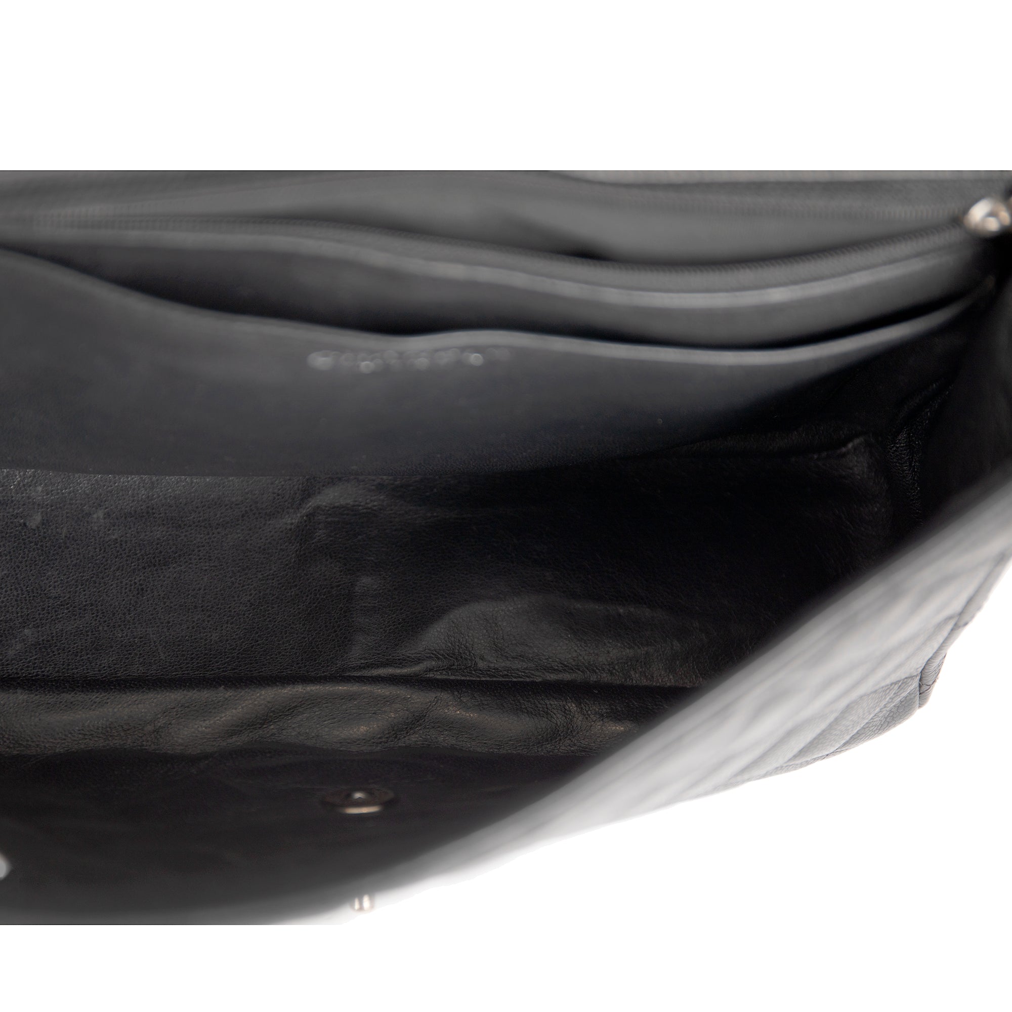 Chanel Black Caviar Classic Jumbo Single Flap Bag w/ Receipt & Authenticity Card
