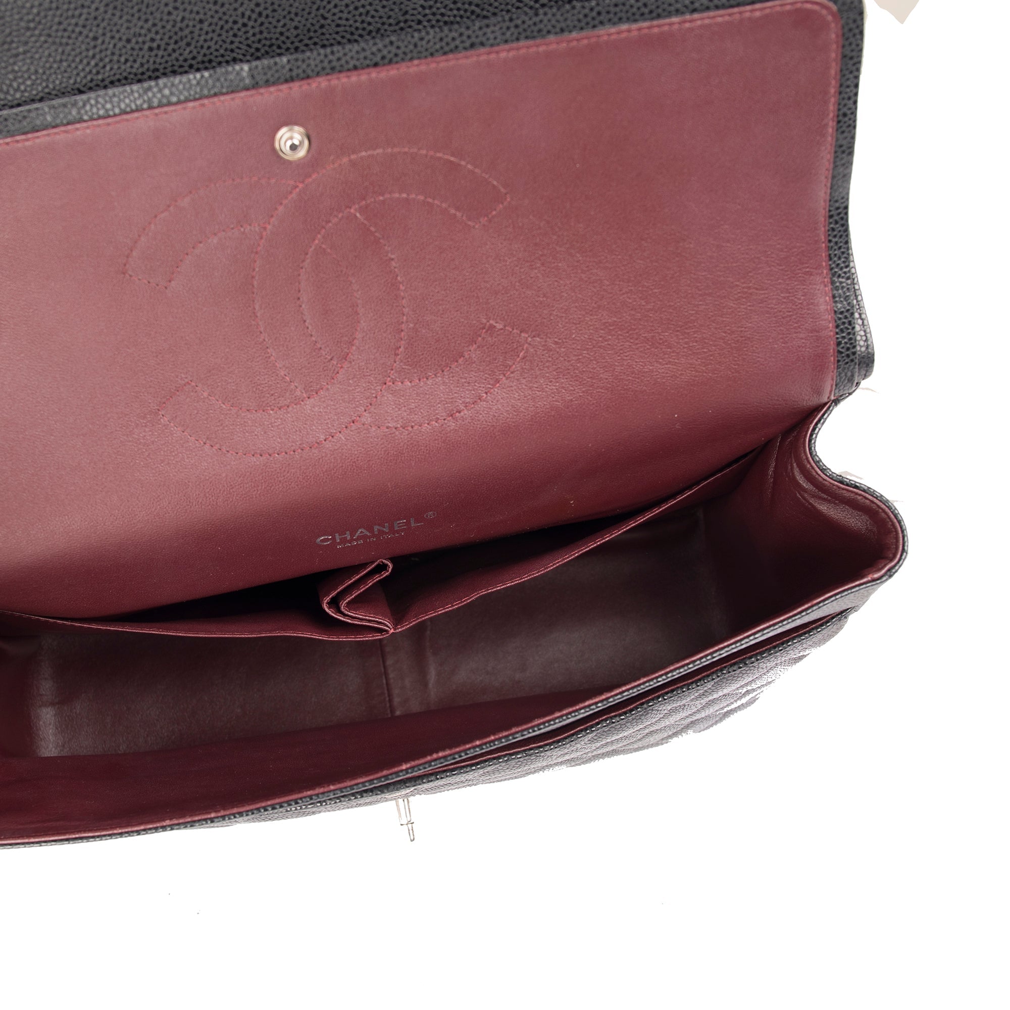 Chanel Black Caviar Classic Maxi Double Flap Bag