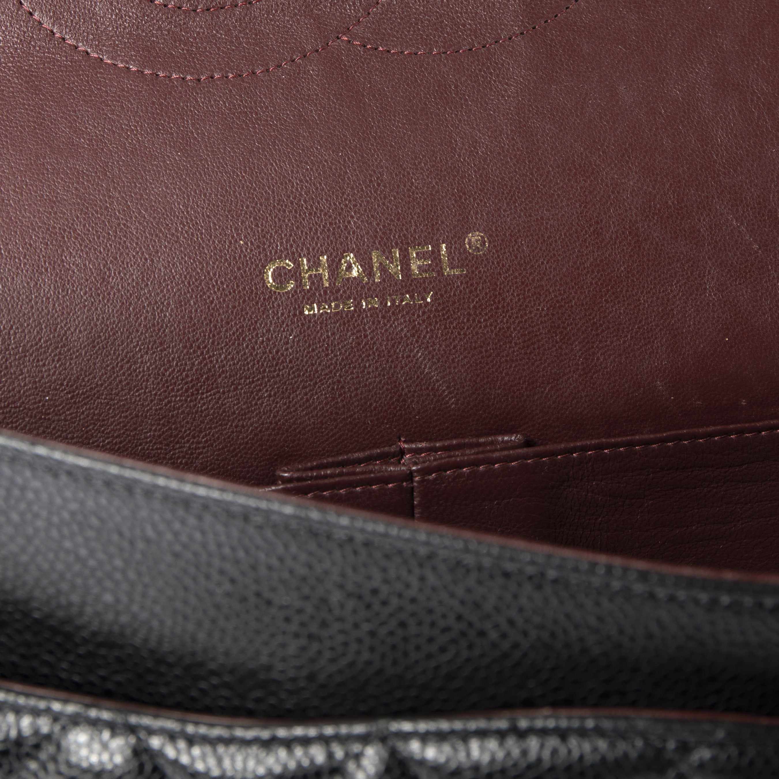 Chanel Black Caviar Classic Maxi Double Flap Bag