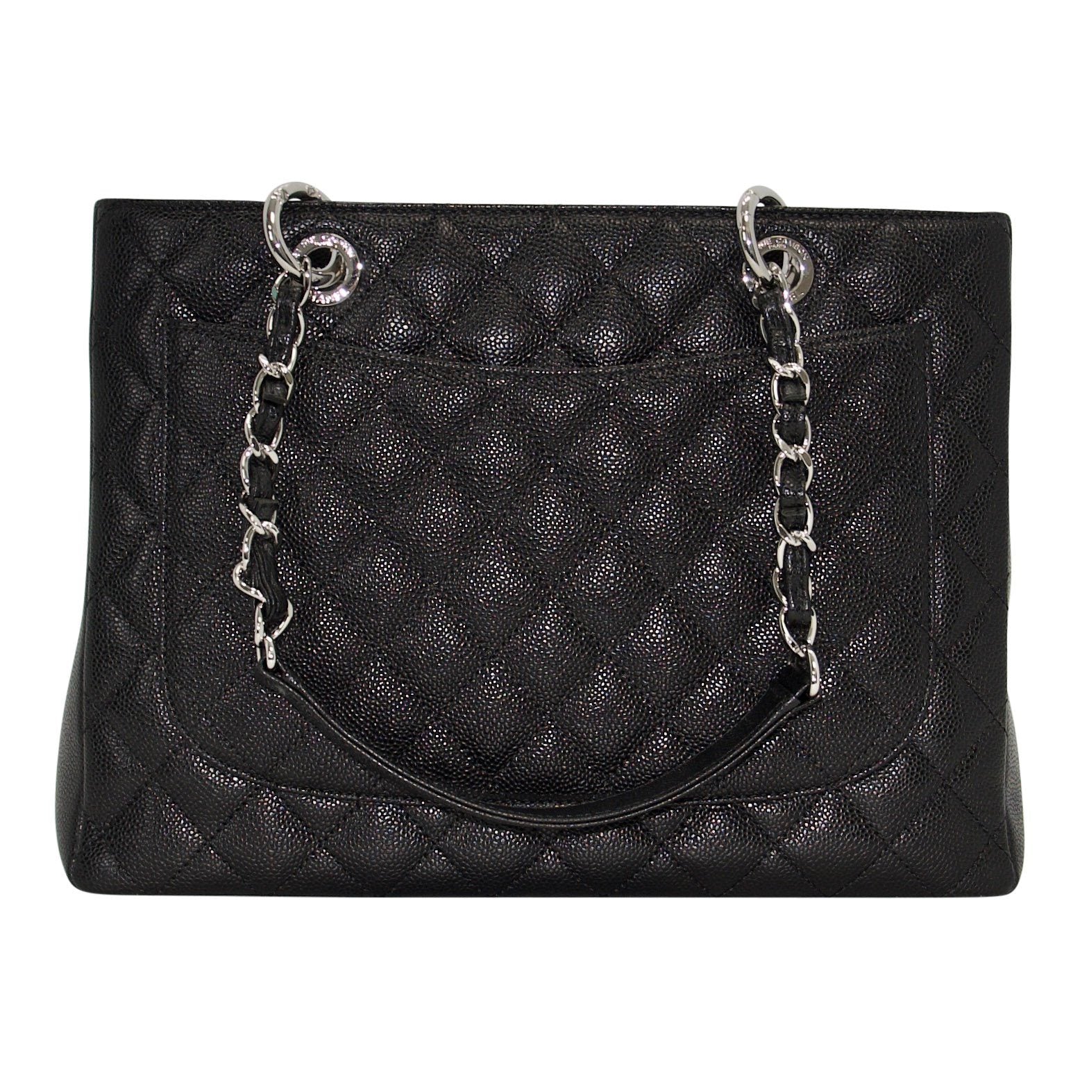 Chanel Black Caviar Leather Grand Shopping Tote (GST)