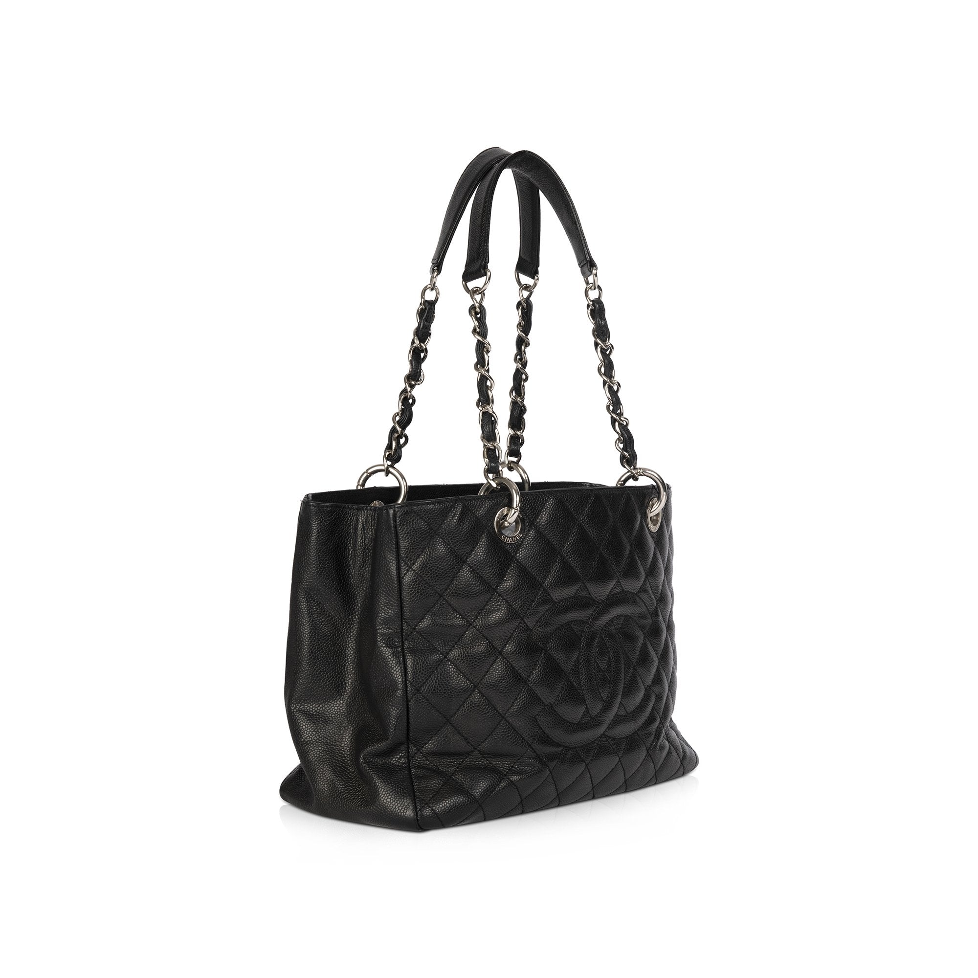 Chanel Black Caviar Leather Grand Shopping Tote (GST)