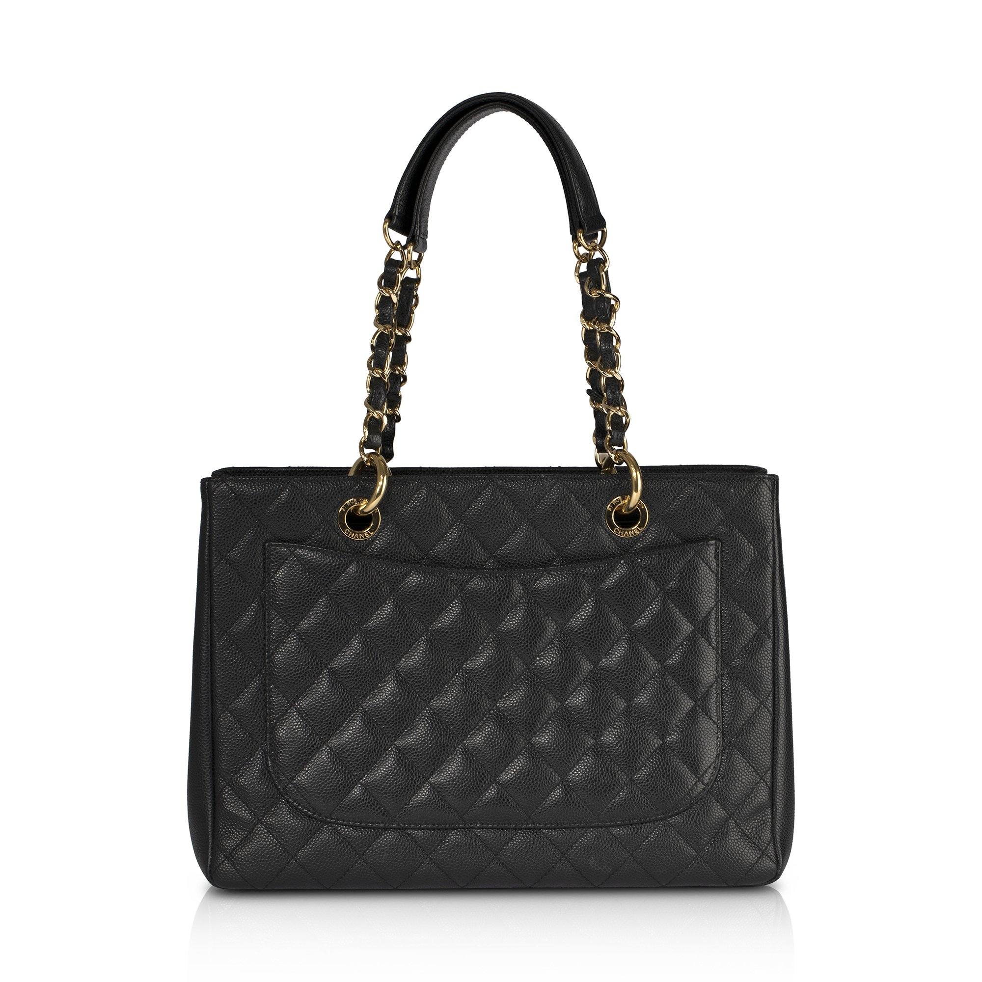 Chanel Black Caviar Leather Grand Shopping Tote (GST)