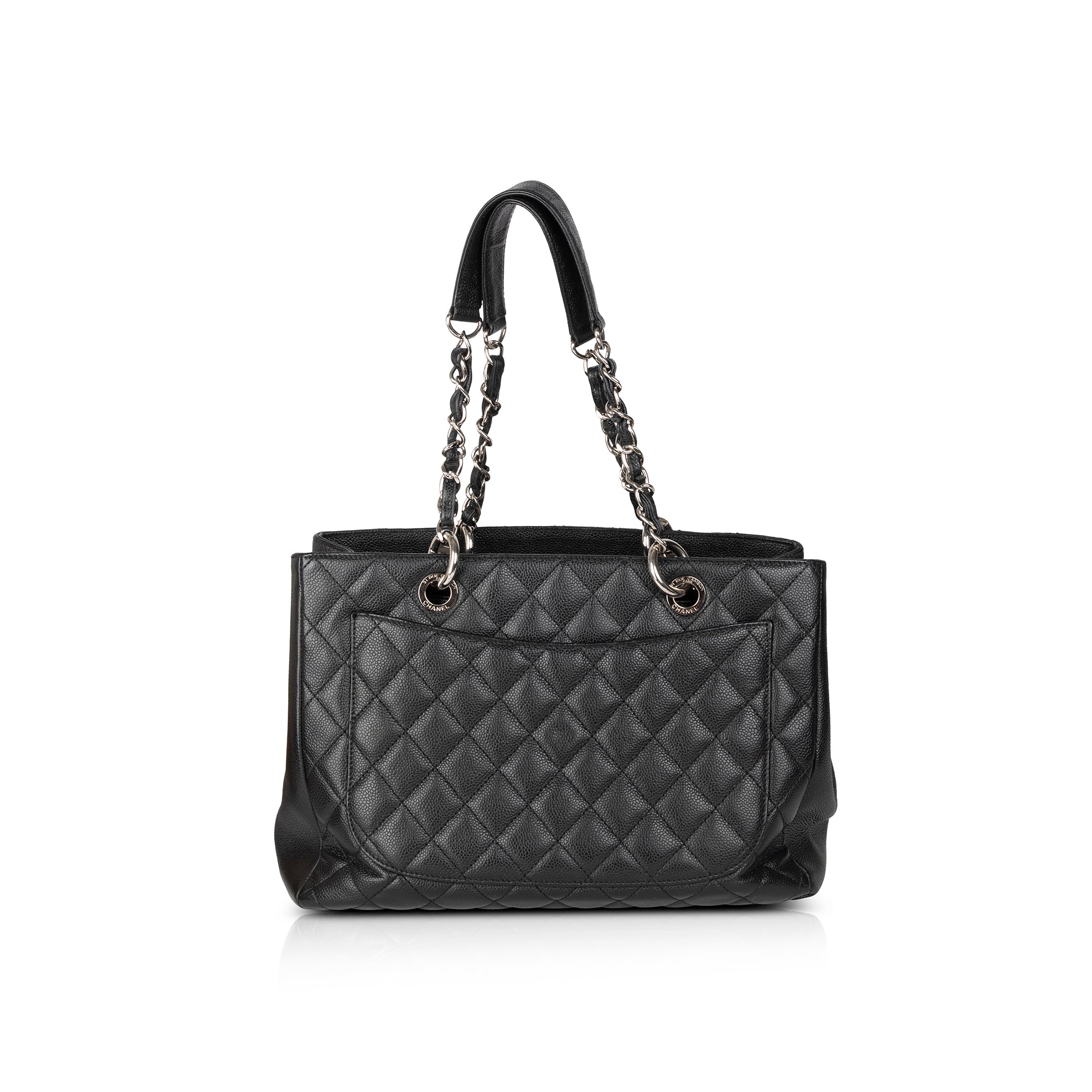 Chanel Black Caviar Leather Grand Shopping Tote (GST)