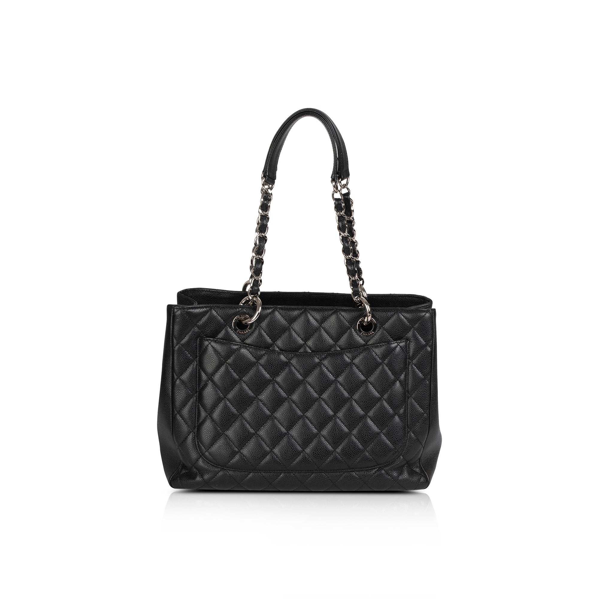 Chanel Black Caviar Leather Grand Shopping Tote (GST)
