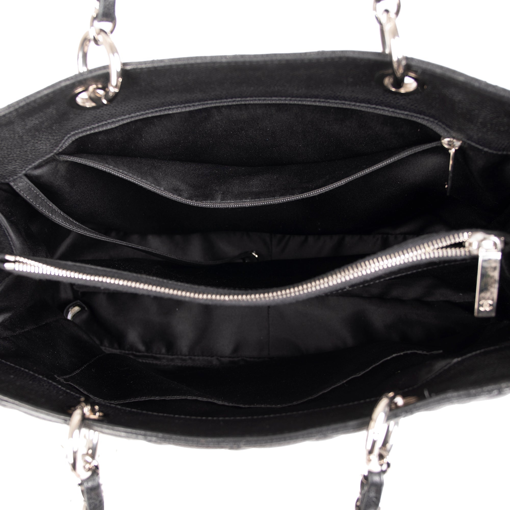Chanel Black Caviar Leather Grand Shopping Tote (GST)