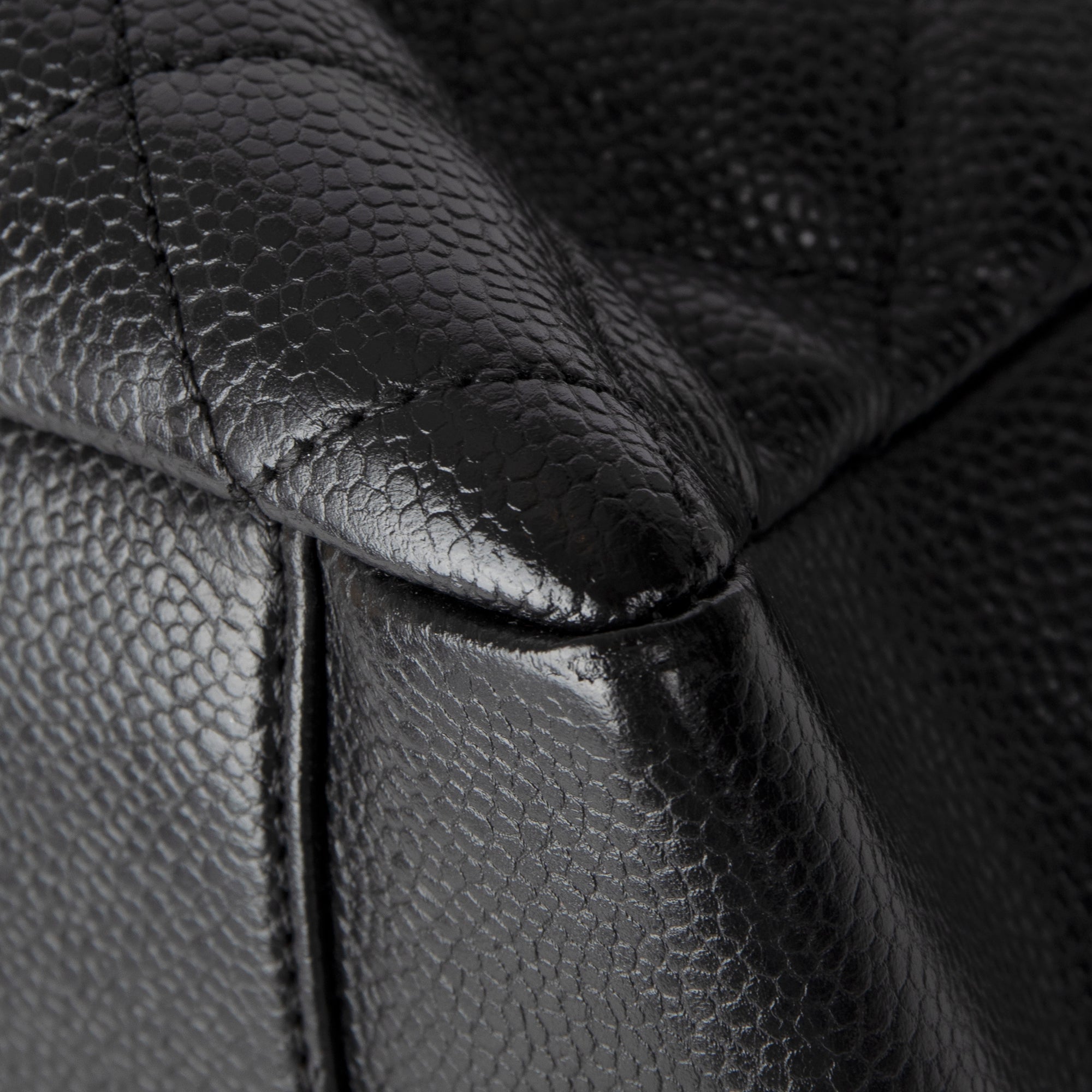 Chanel Black Caviar Leather Grand Shopping Tote (GST)