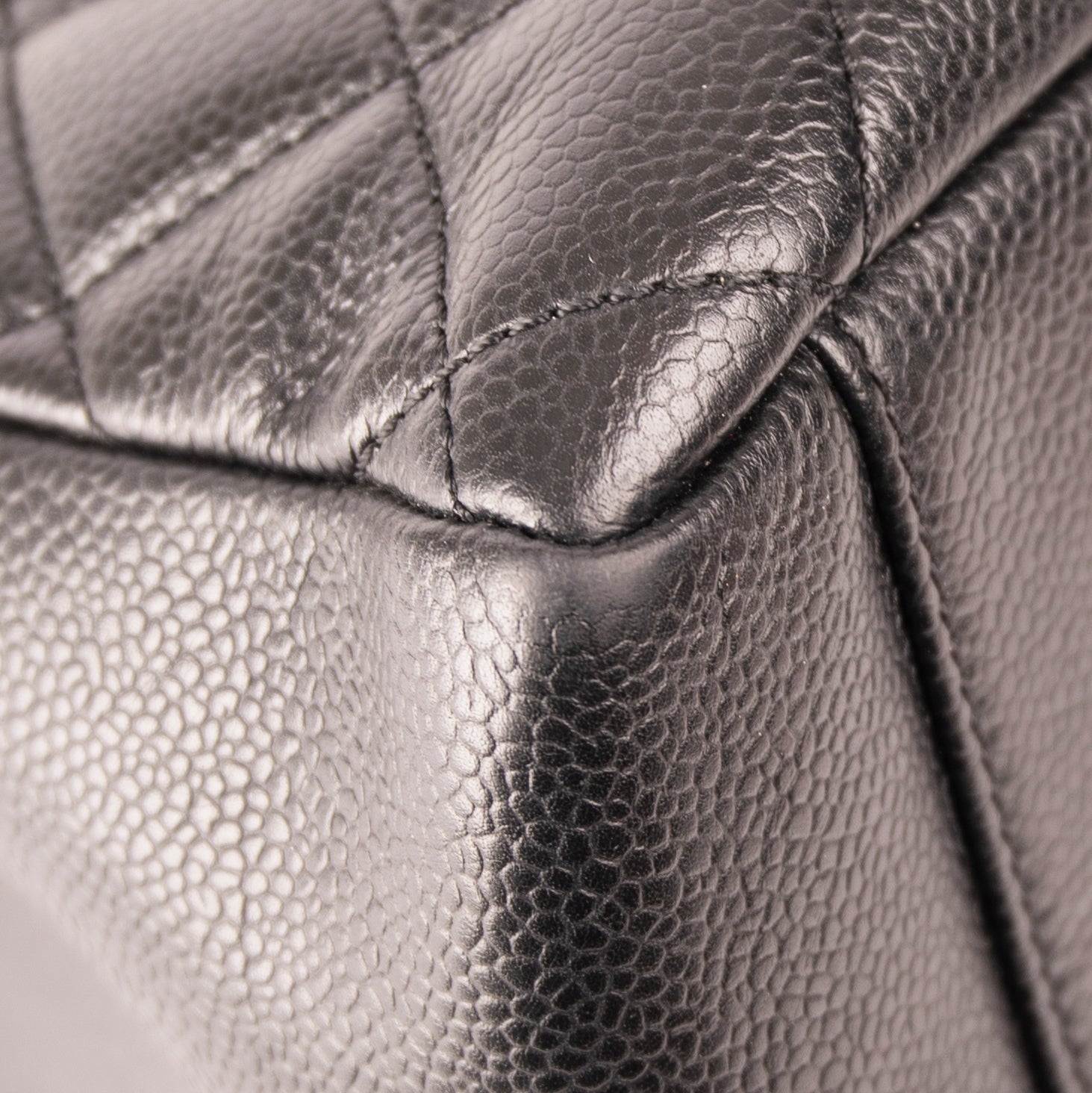 Chanel Black Caviar Leather Grand Shopping Tote (GST)