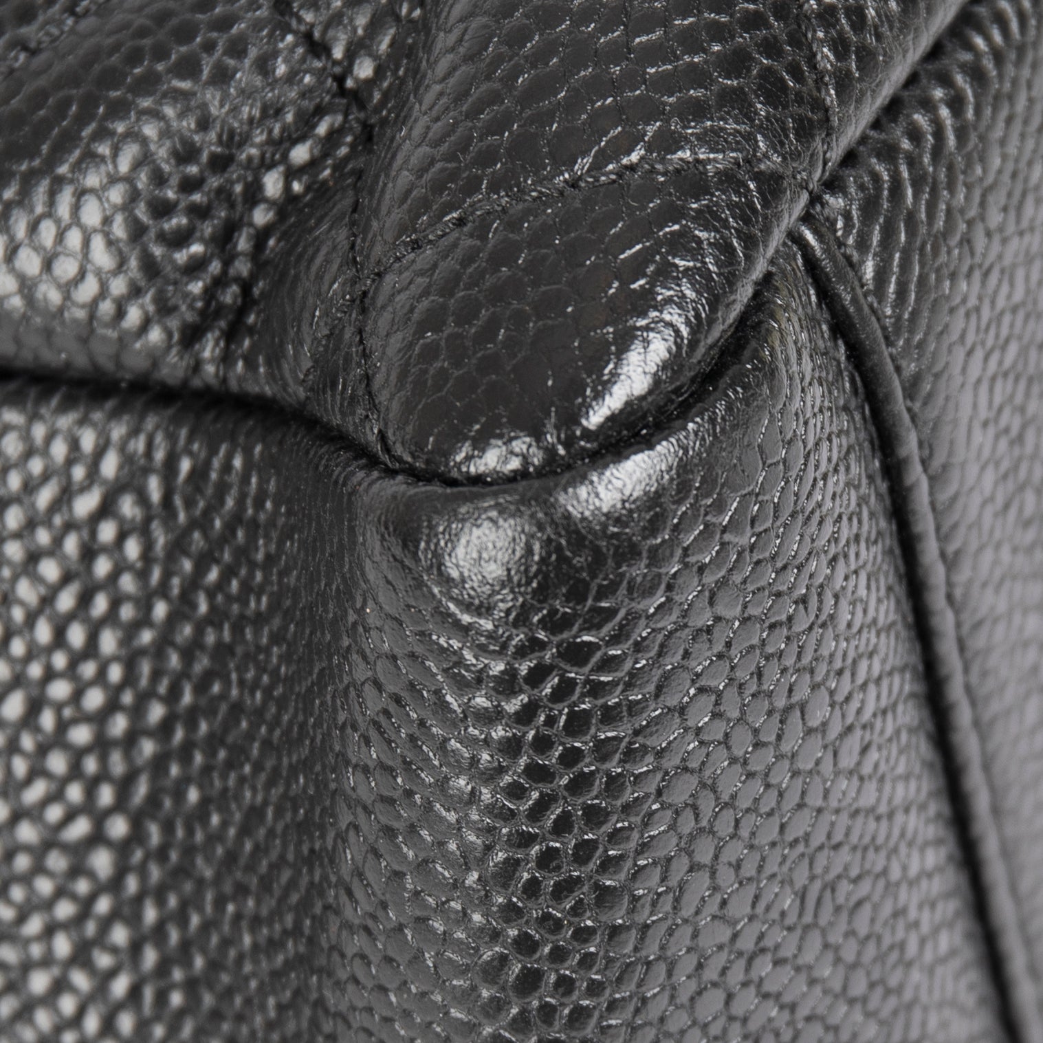 Chanel Black Caviar Leather Grand Shopping Tote (GST)