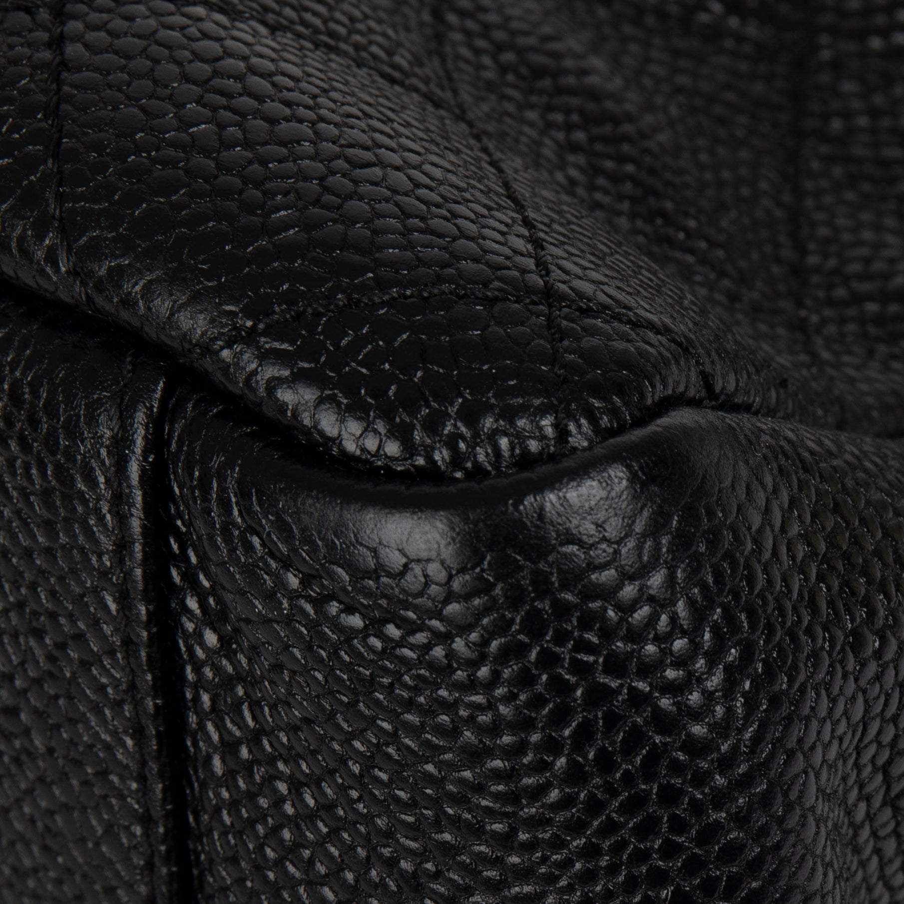 Chanel Black Caviar Leather Grand Shopping Tote (GST) w/ Authenticity Card