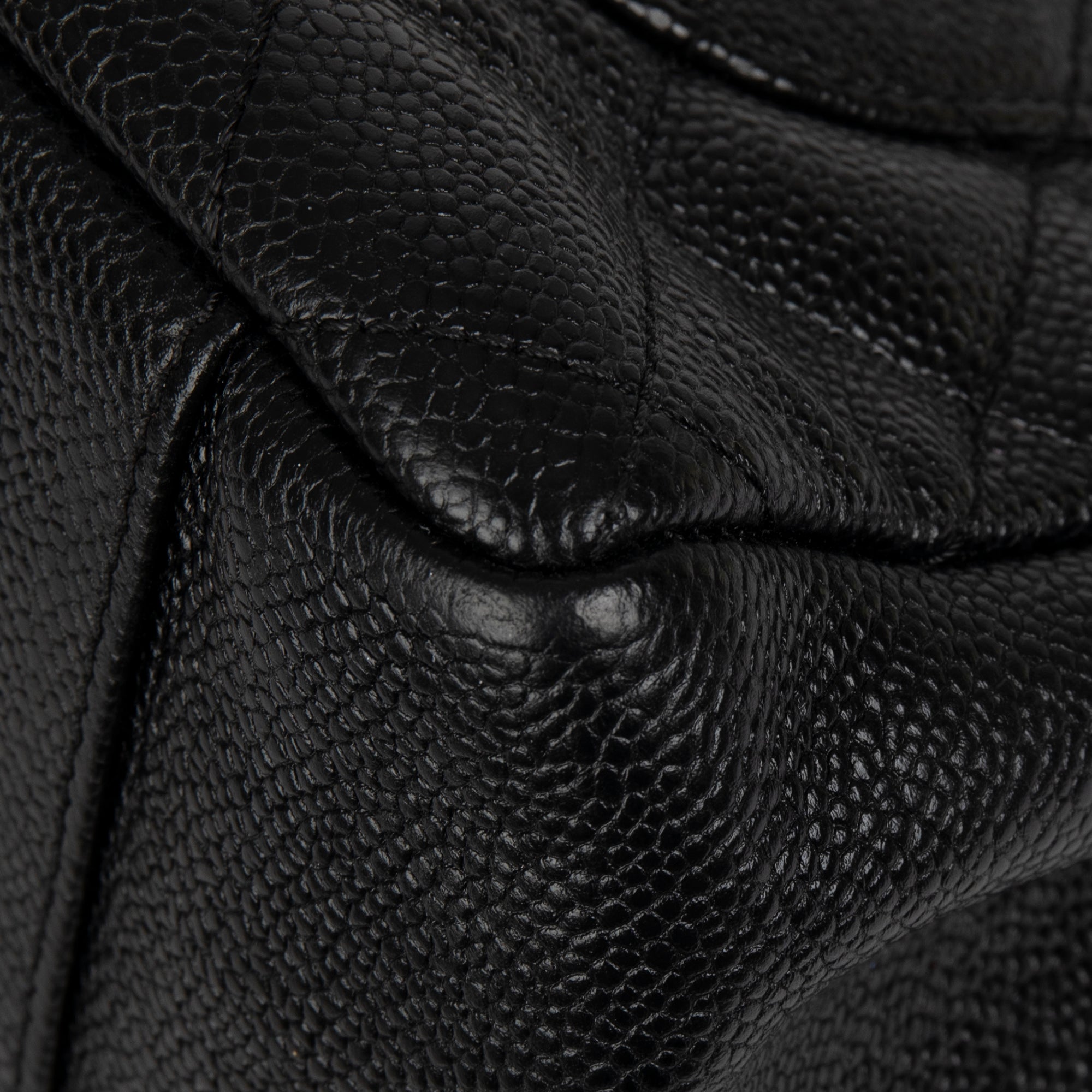 Chanel Black Caviar Leather Grand Shopping Tote (GST) w/ Authenticity Card