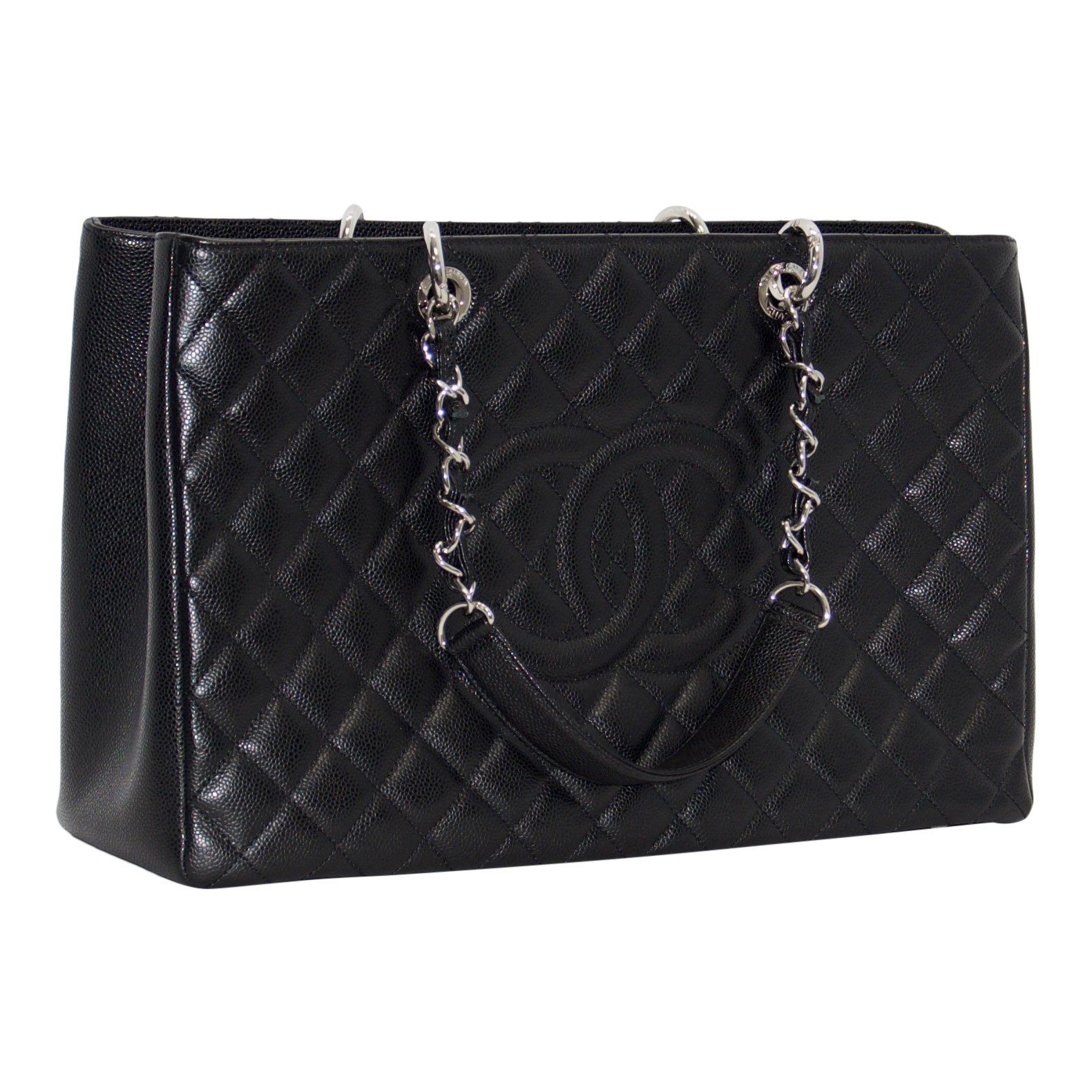 Chanel Black Caviar Leather XL Grand Shopping Tote (GST)
