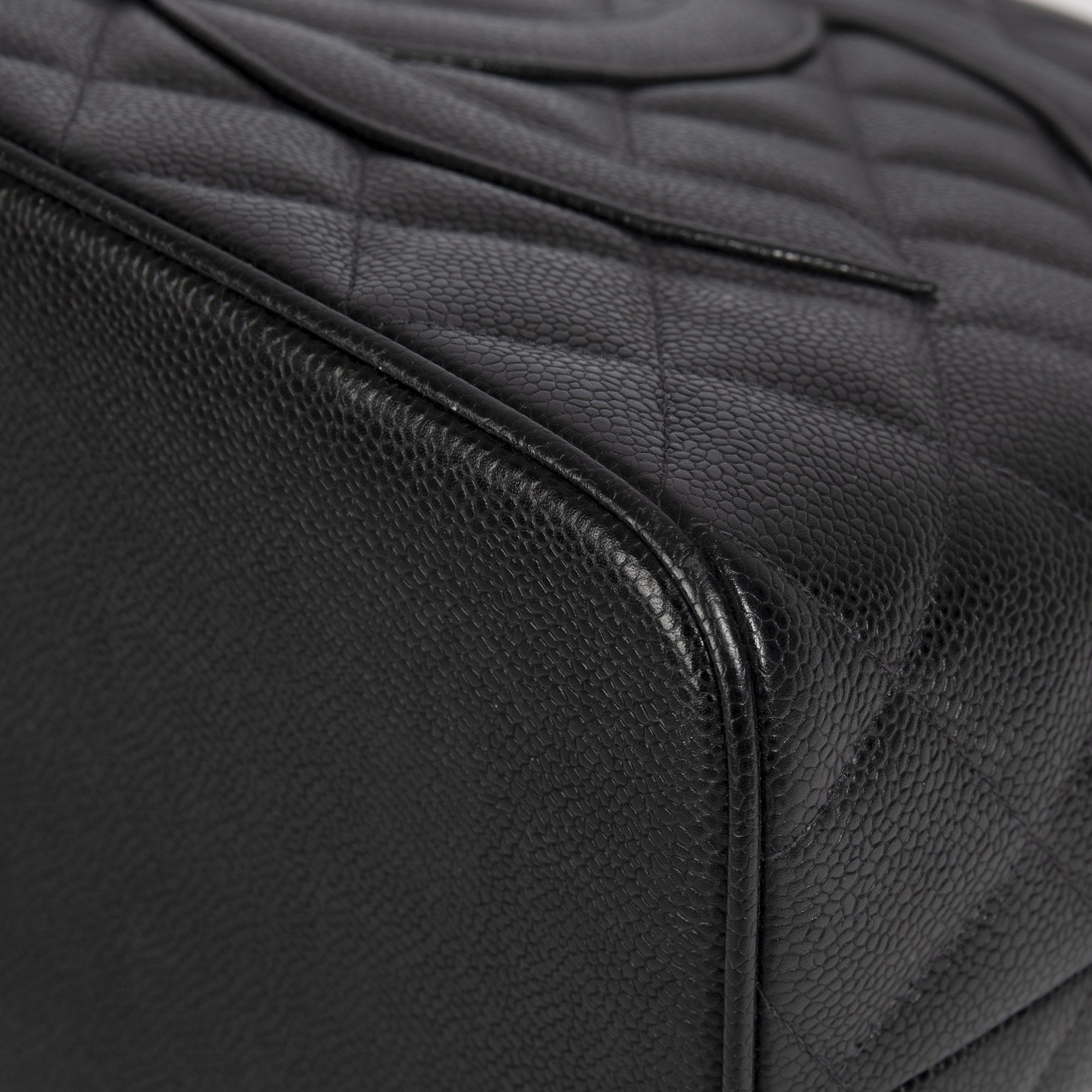 Chanel Black Caviar Medallion Tote