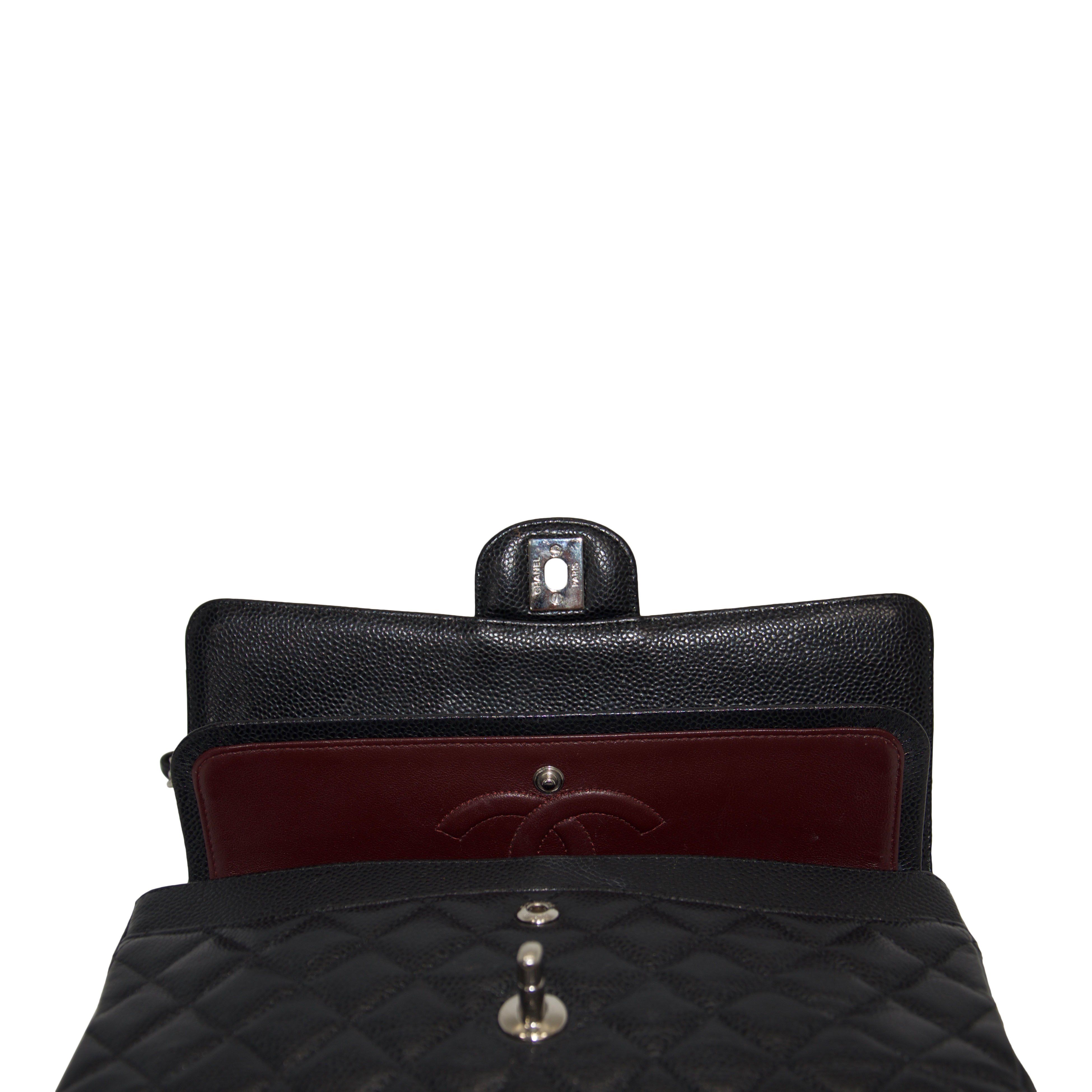 Chanel Black Caviar Medium Classic Double Flap Bag