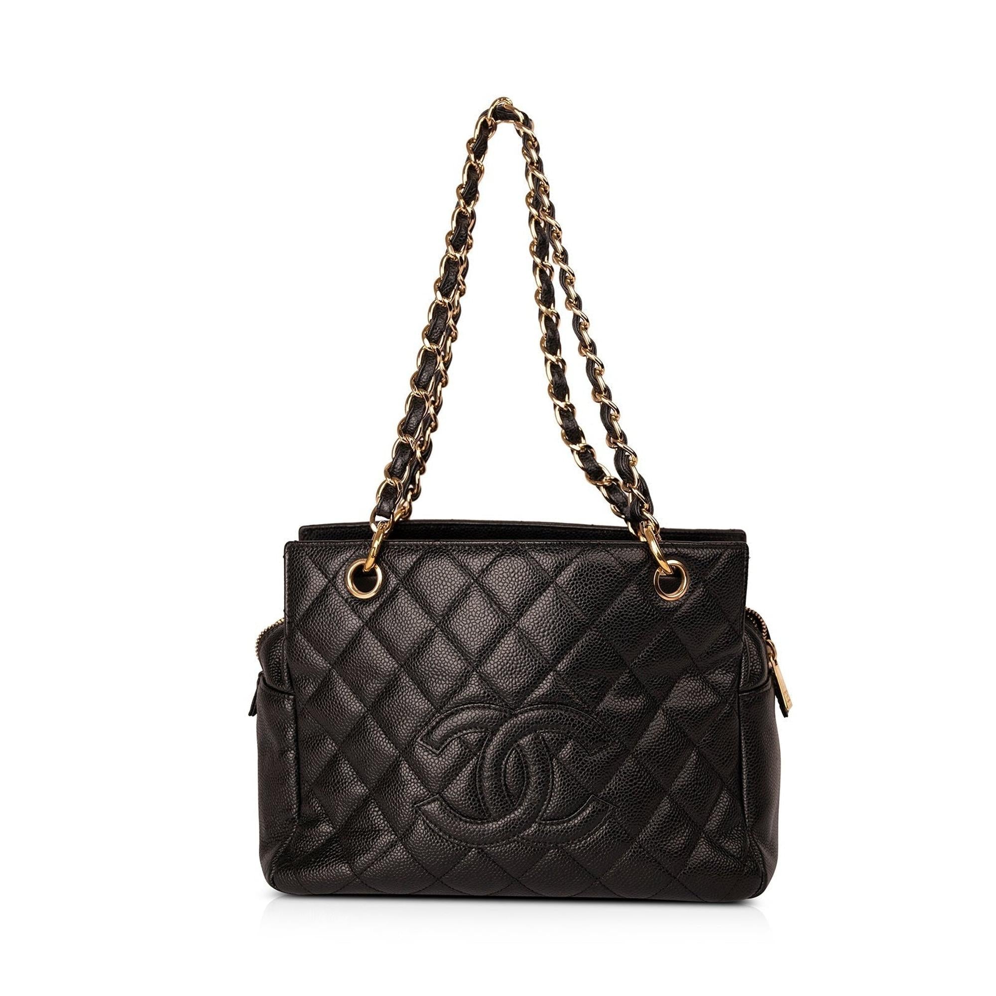 Chanel Black Caviar Petite Timeless Tote