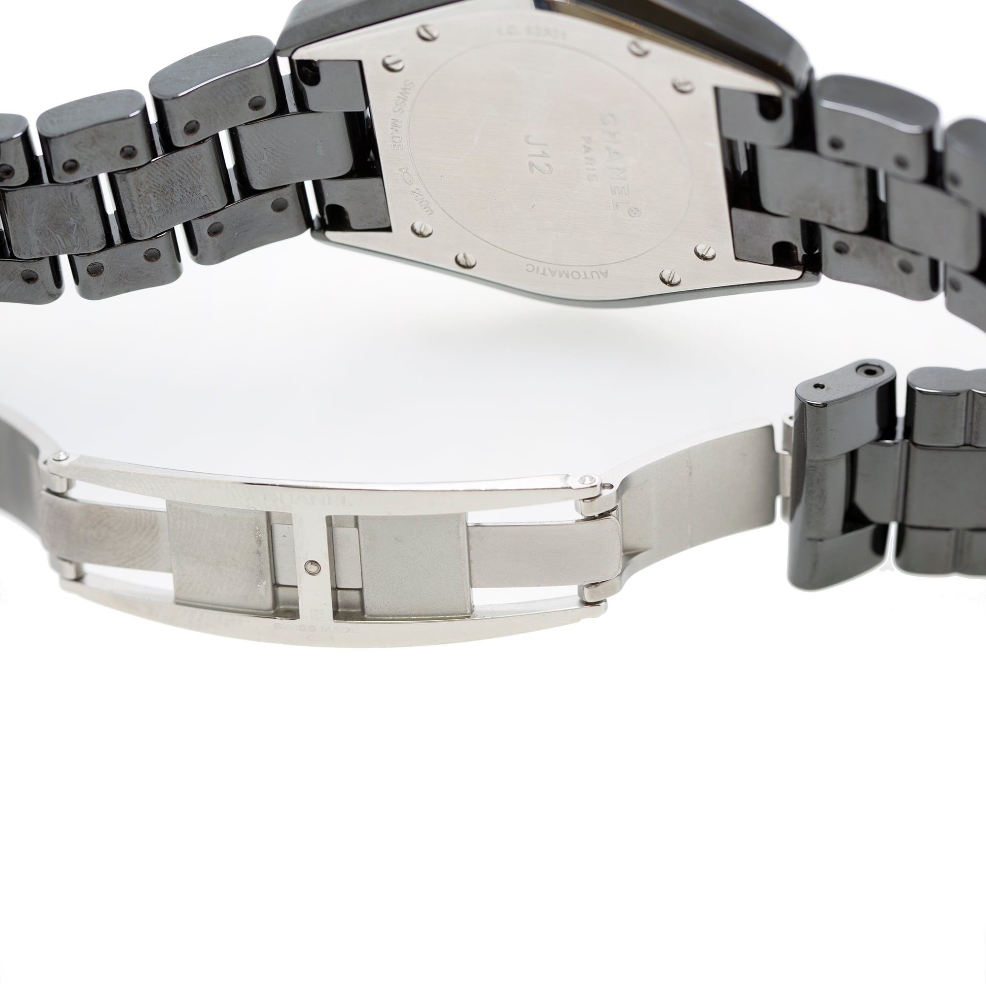 Chanel Black Ceramic J12 Automatic Watch