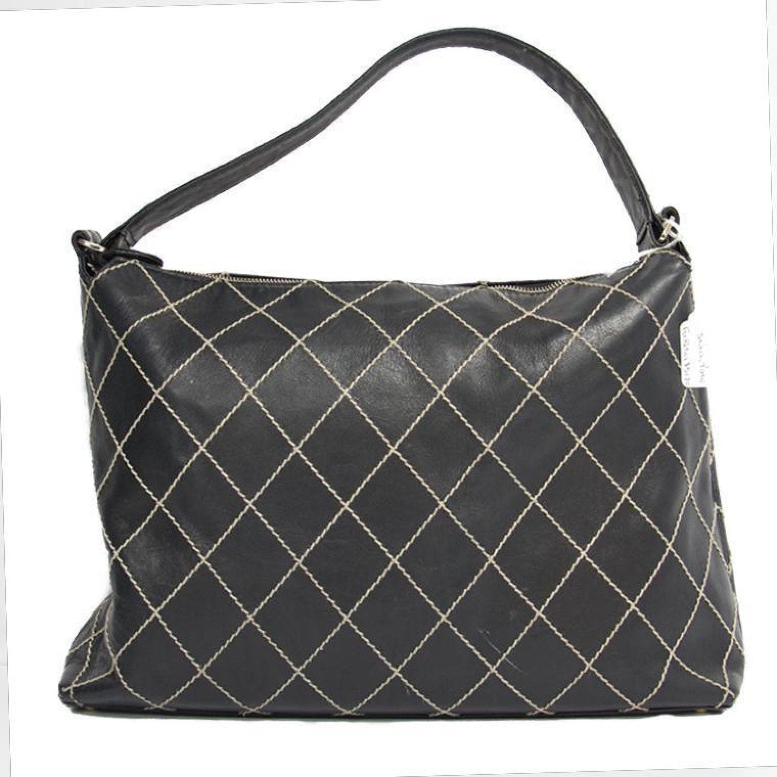 Chanel Black Diamond Stitch Tote