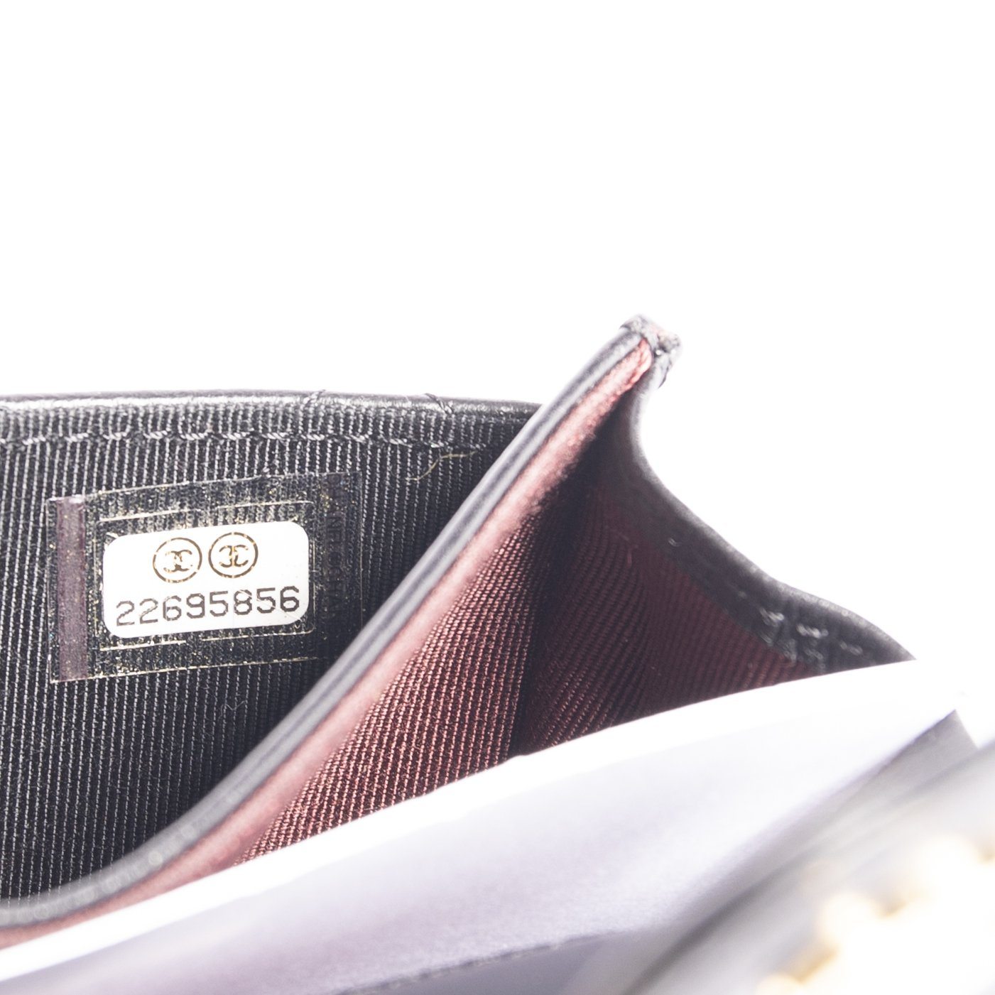 Chanel Black Lambskin Classic Card Holder