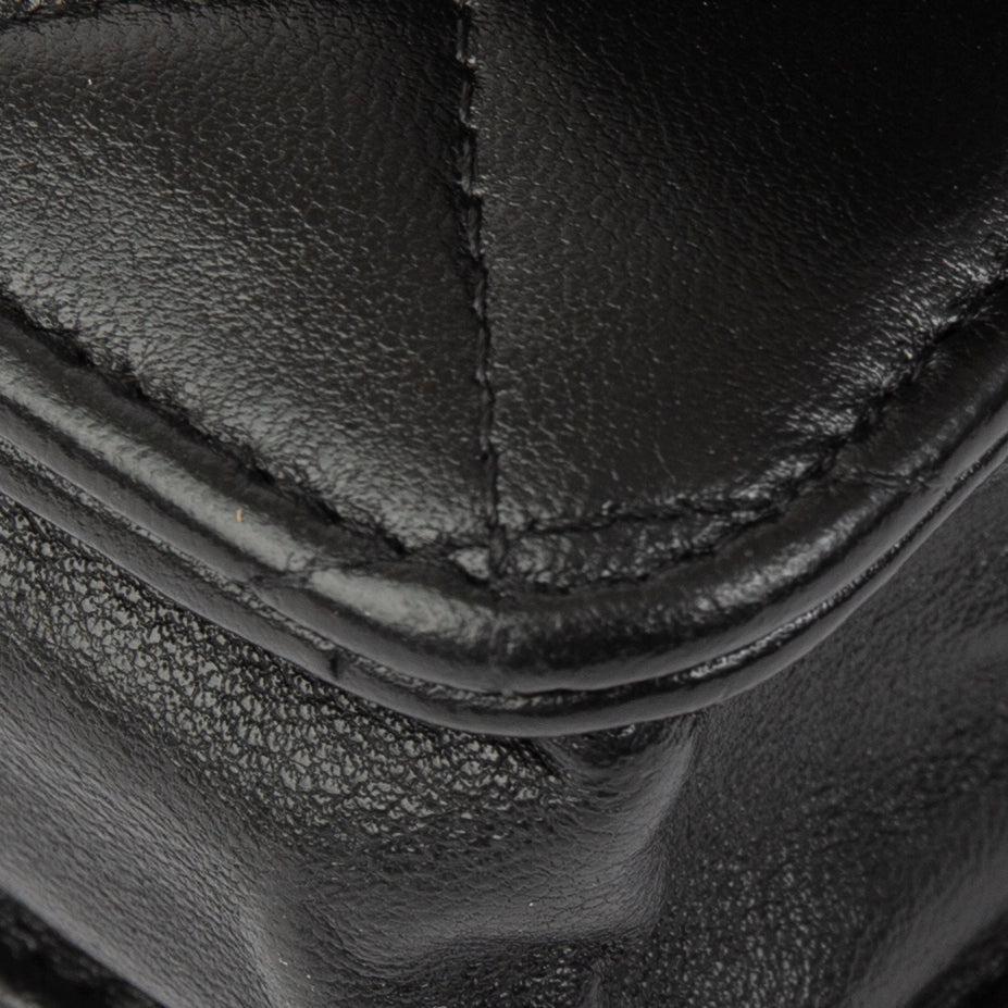 Chanel Black Lambskin Classic Wallet on Chain w/ Box