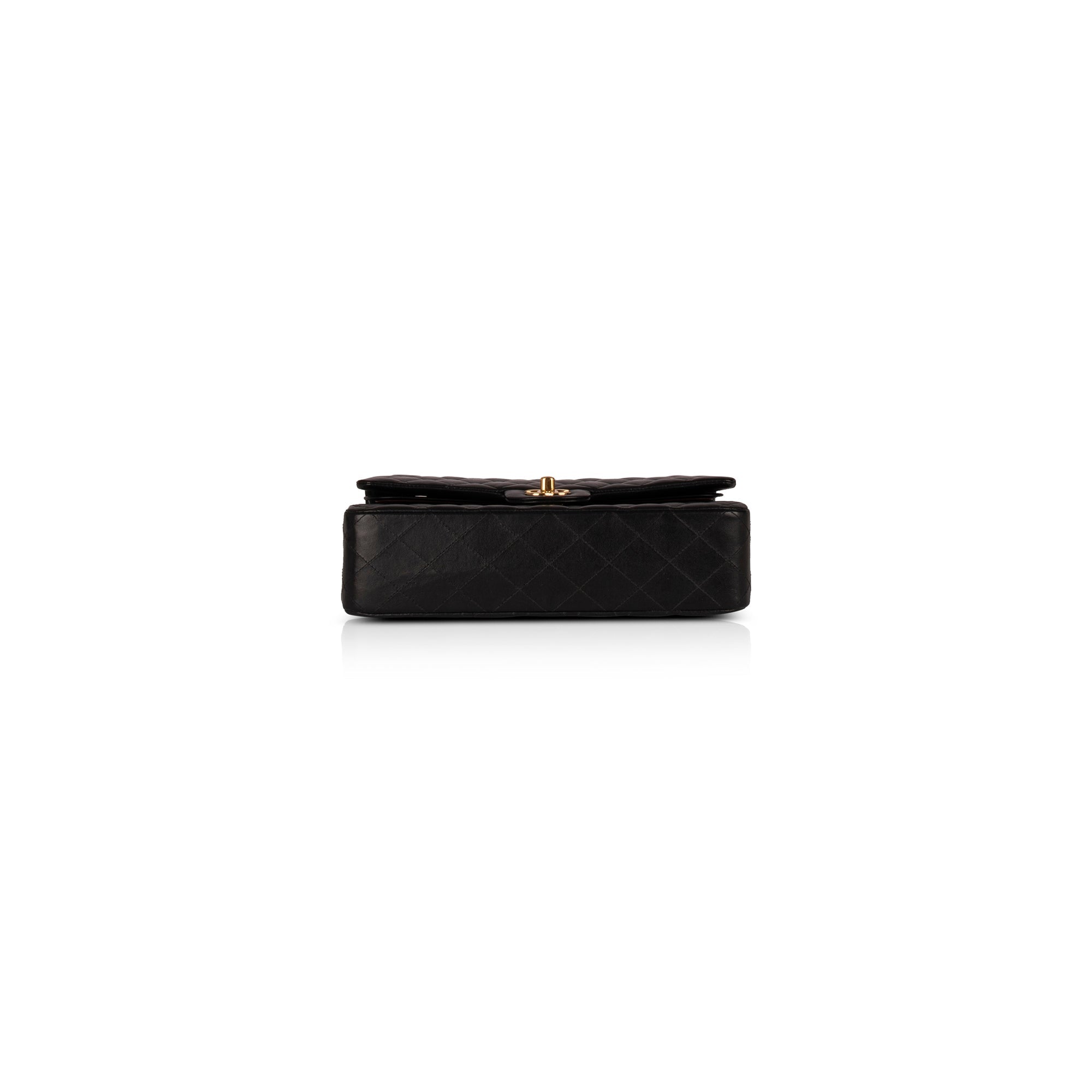 Chanel Black Lambskin Medium Classic Double Flap Bag
