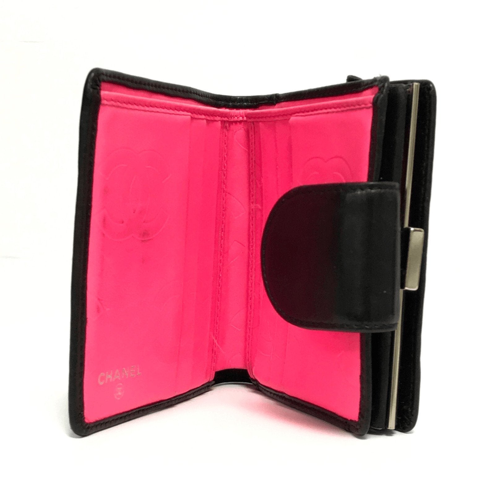 Chanel Black Ligne Cambon Bifold Wallet