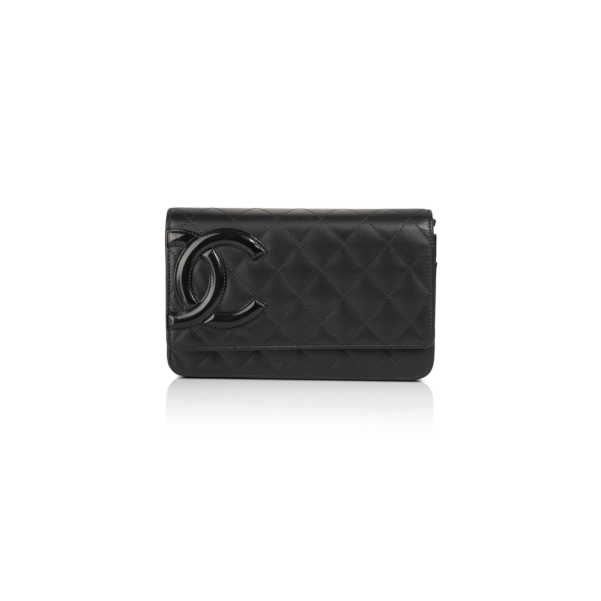 Chanel Black Ligne Cambon Wallet on Chain w/ Authenticity Card