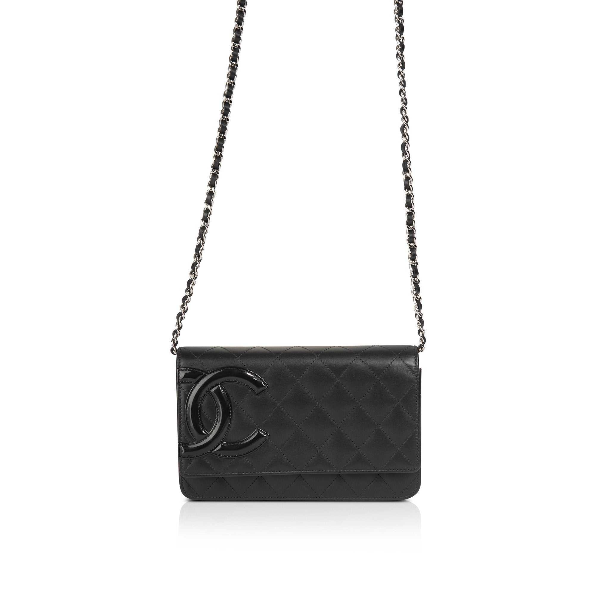 Chanel Black Ligne Cambon Wallet on Chain w/ Authenticity Card