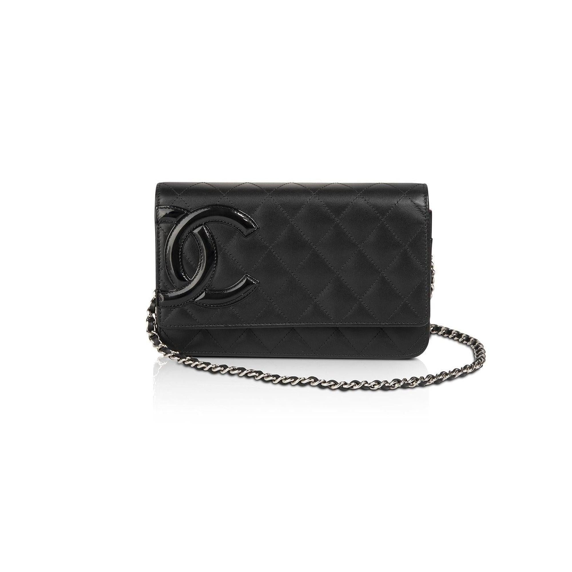 Chanel Black Ligne Cambon Wallet on Chain w/ Authenticity Card
