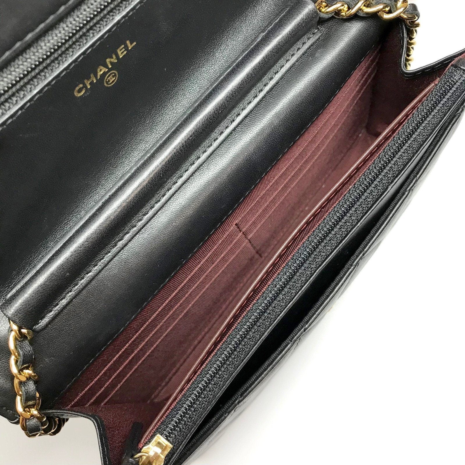 Chanel Black Quilted Lambskin WOC