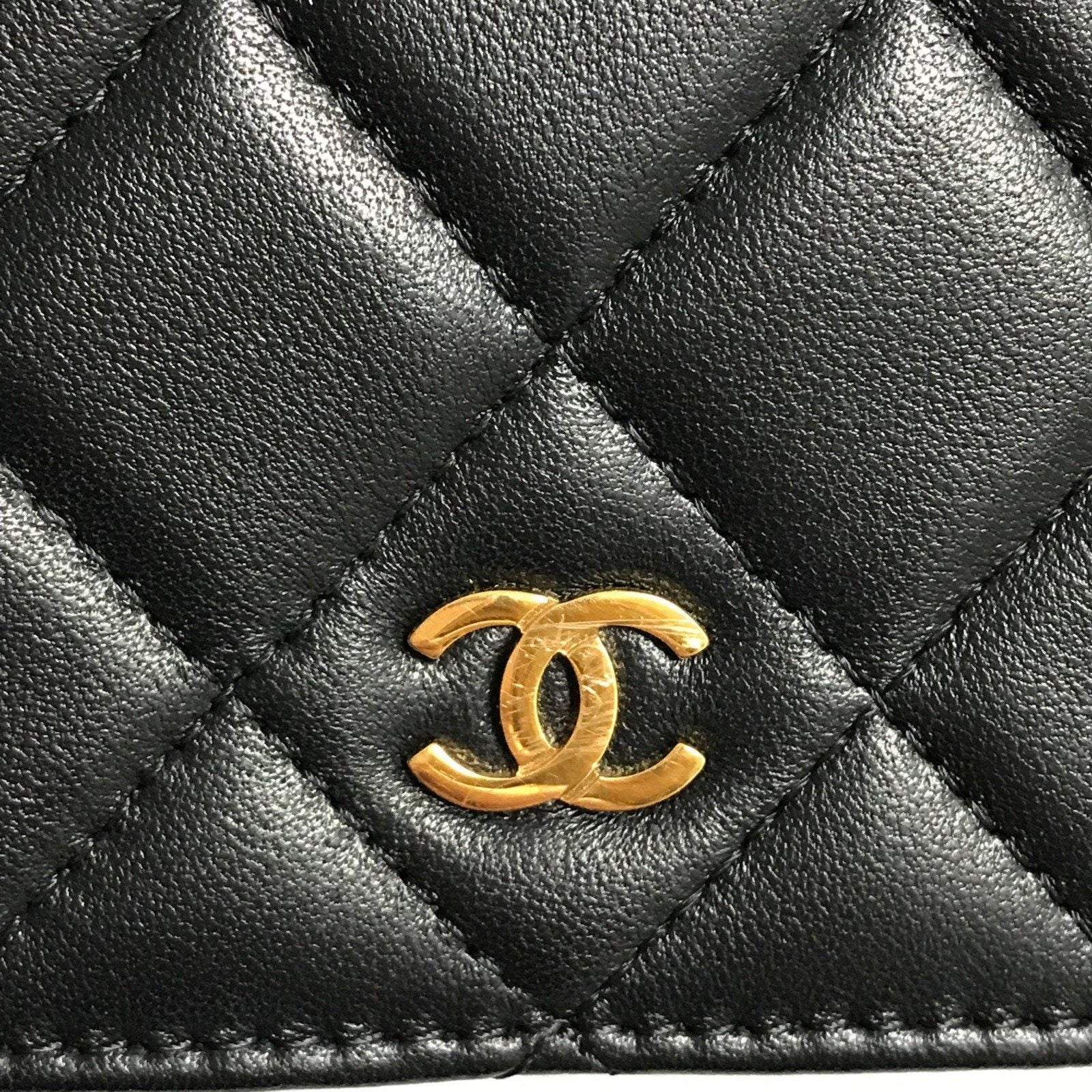 Chanel Black Quilted Lambskin WOC