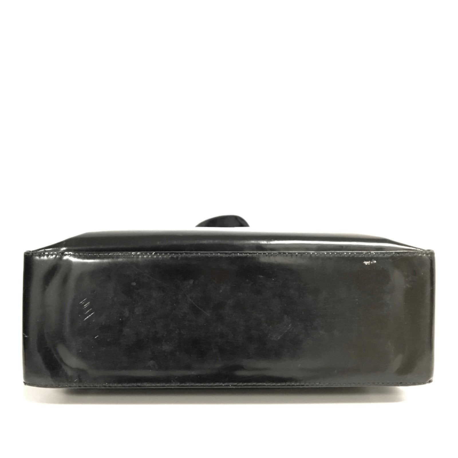 Chanel Black Vintage Vinyl Shopper Bag