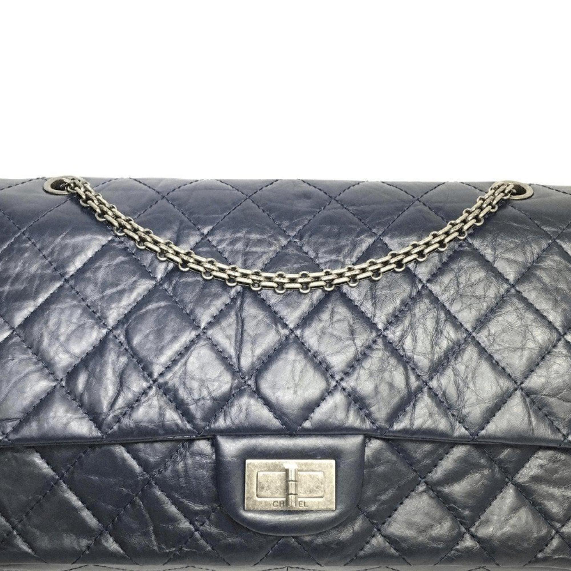 Chanel Blue Aged Calfskin Reissue 227