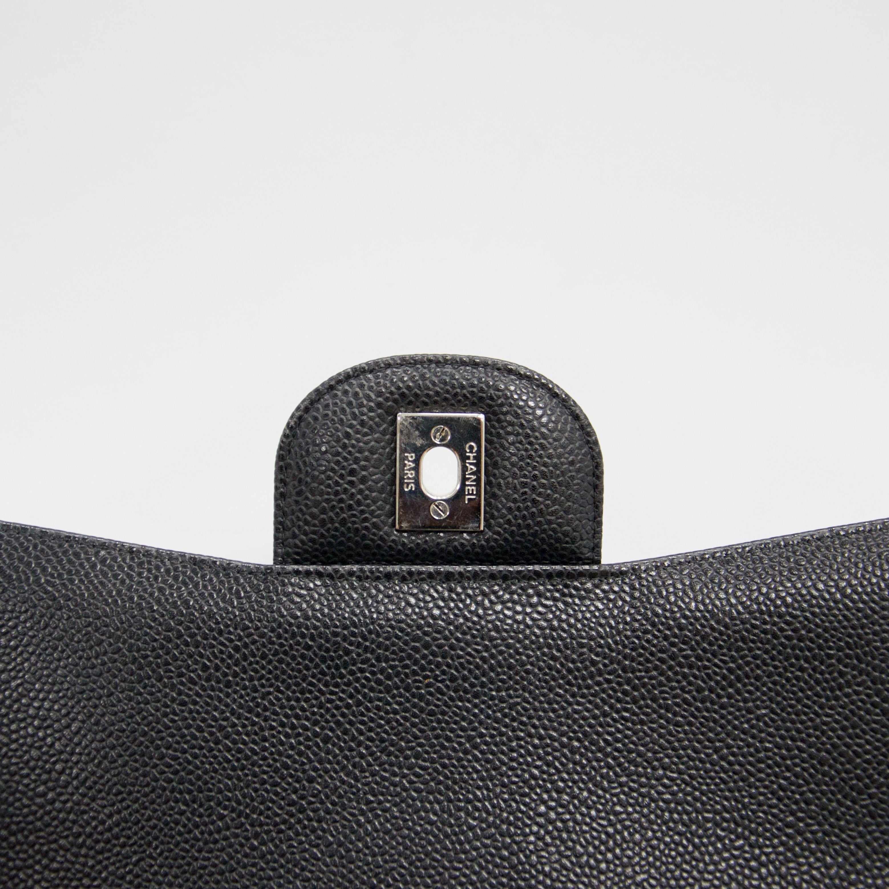 Chanel Caviar Classic Jumbo Double Flap Bag