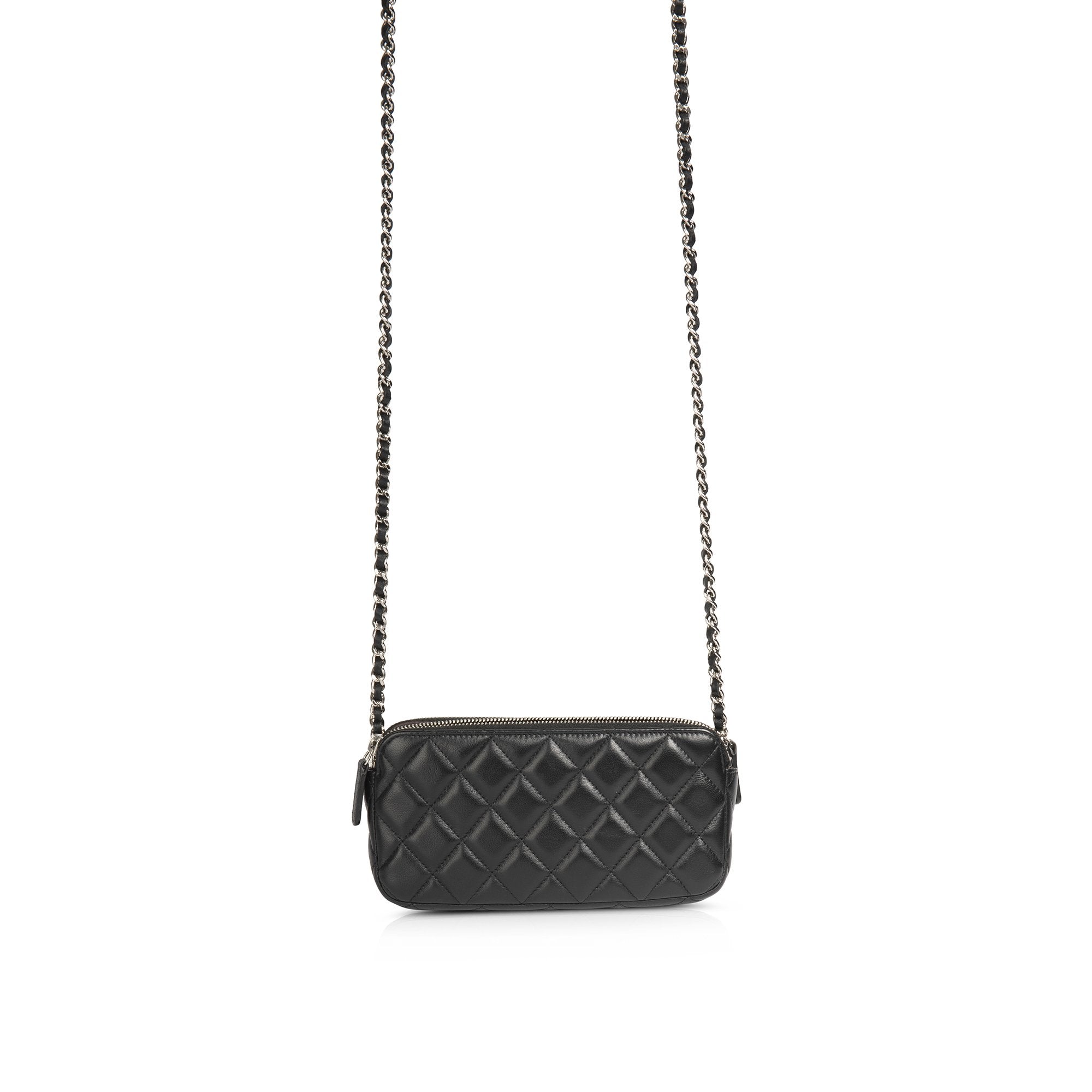 Chanel Classic Double Zip Wallet on Chain w/ Box & Authenticity Card