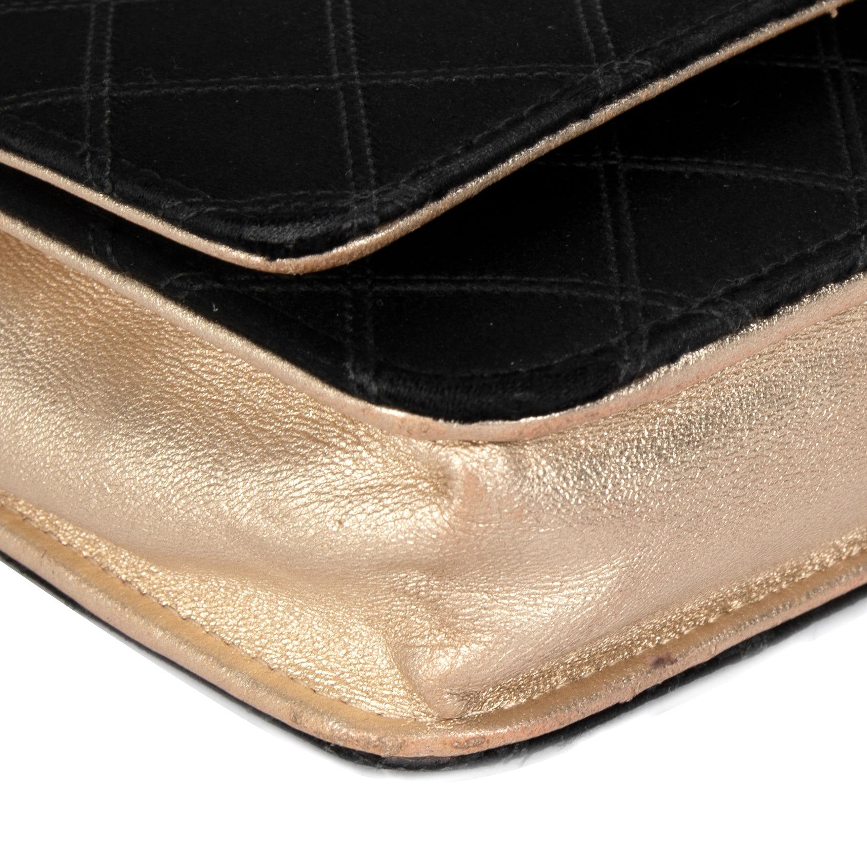 Chanel Classic Satin Wallet on Chain w/ Authenticity Card