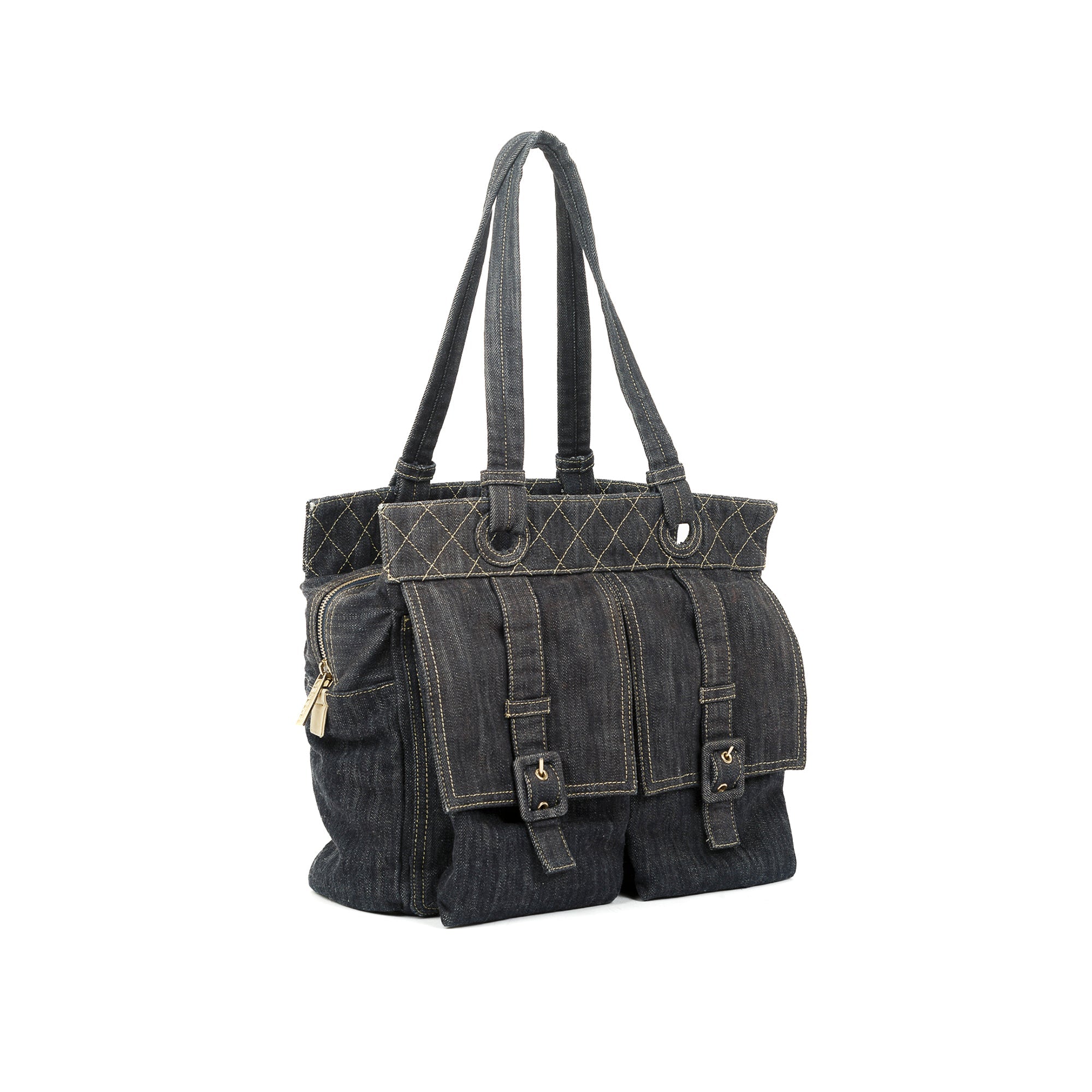 Chanel Denim Front Pocket Tote