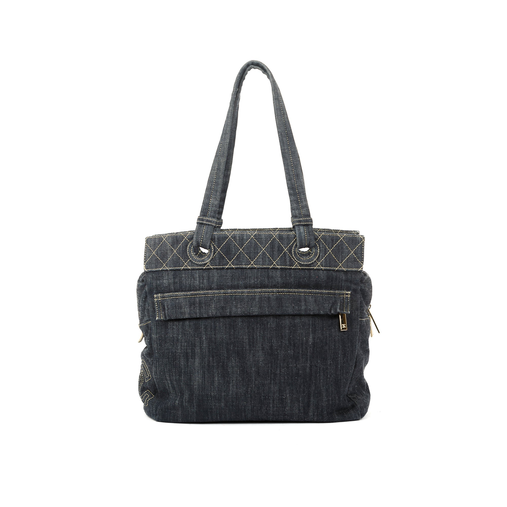 Chanel Denim Front Pocket Tote