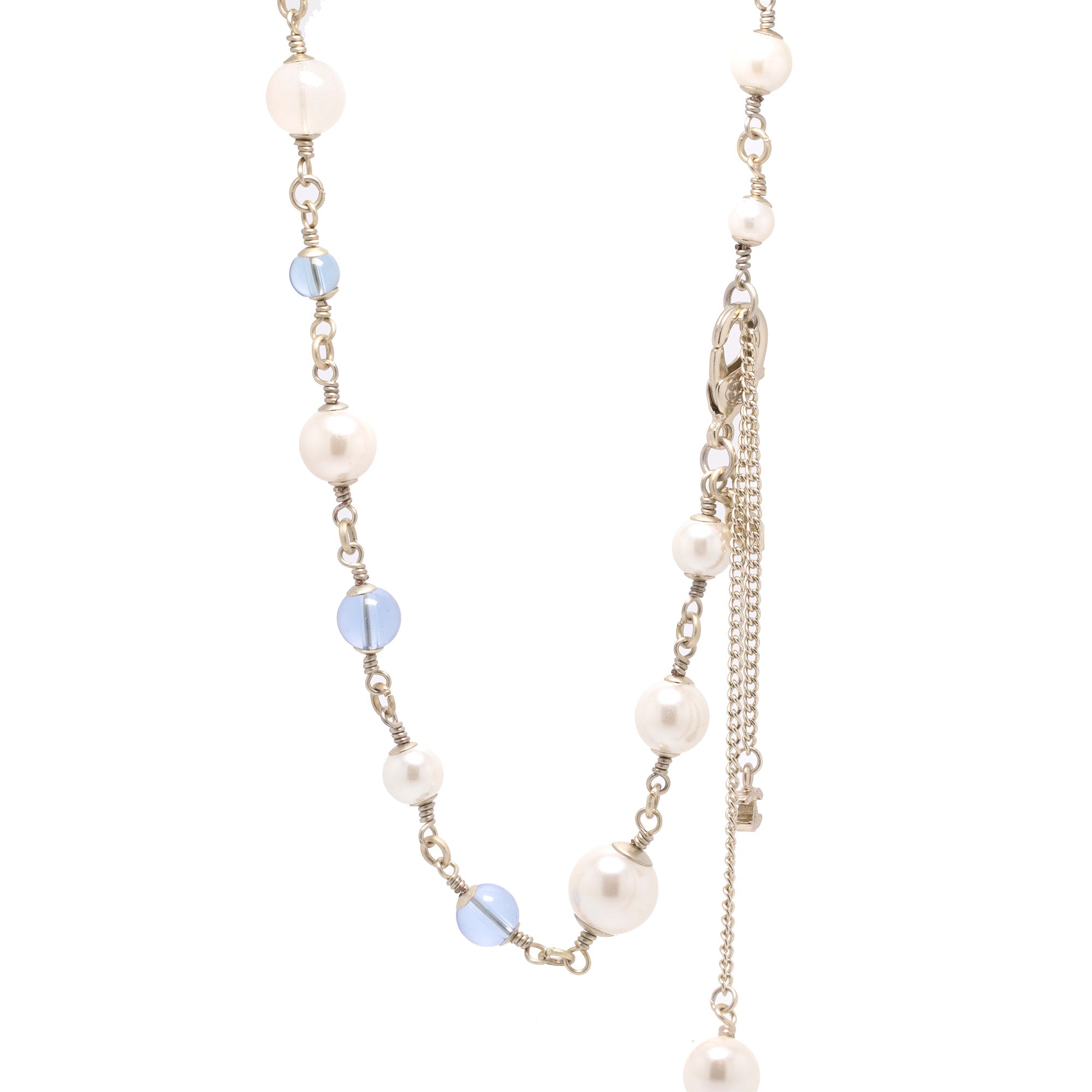 Chanel Faux Pearl & Bead CC Necklace